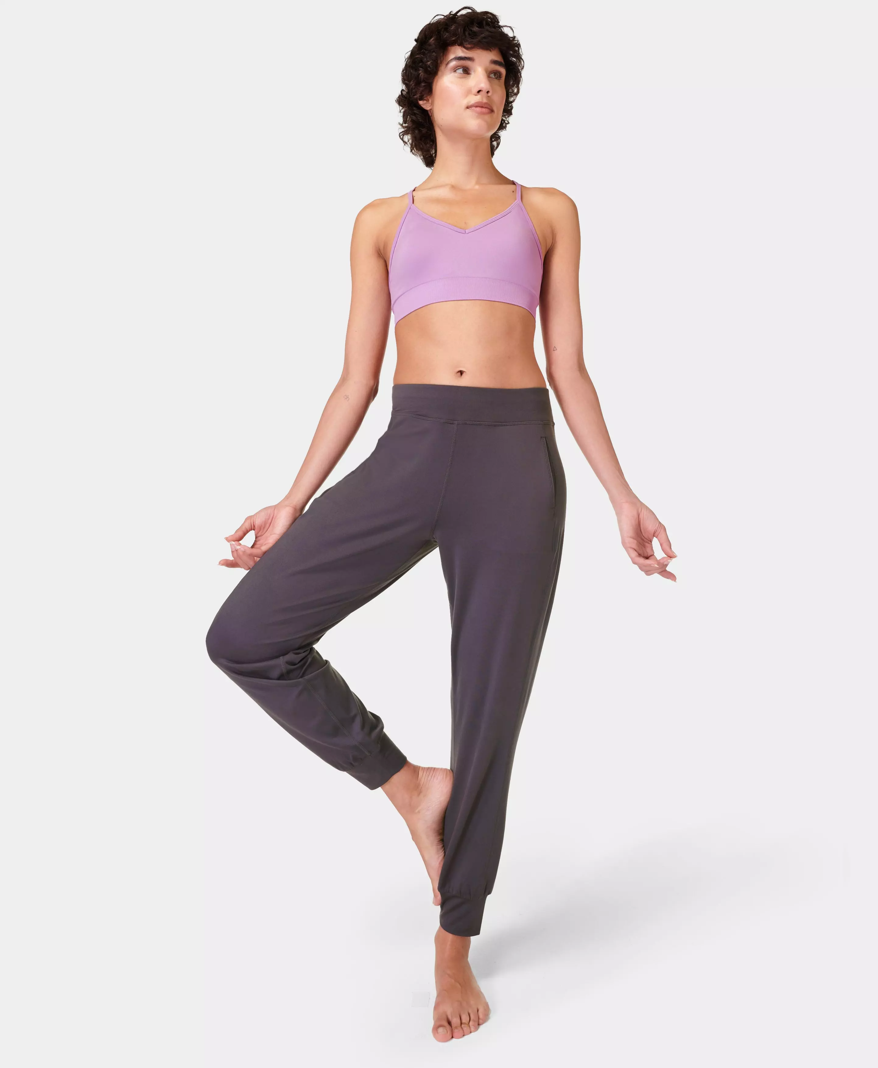 Super Soft Yoga Leggings - Black Spray Dye Print