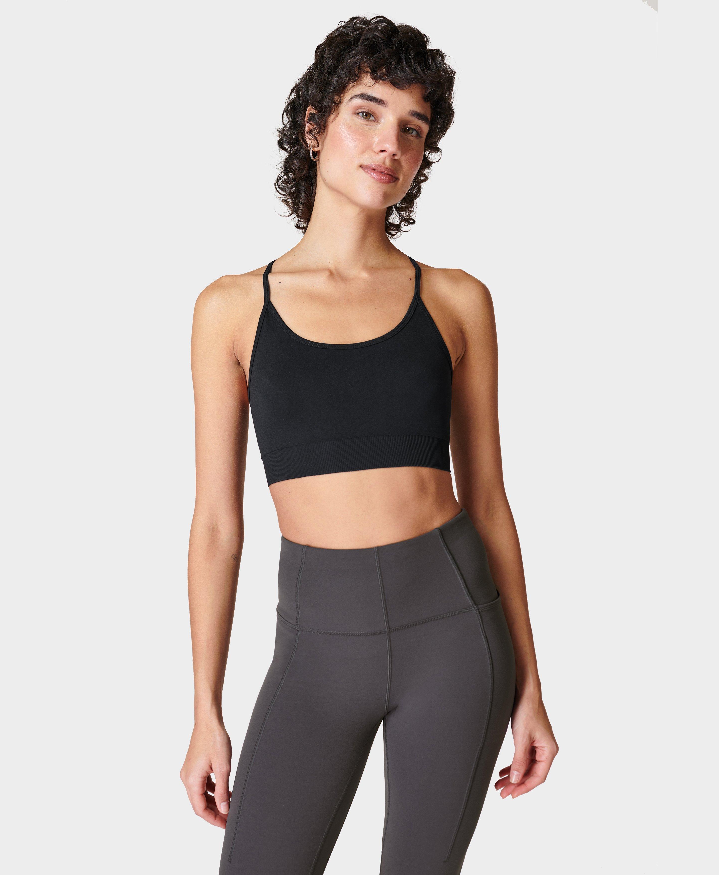 Cotton Compression Sports Bra, Orders Over $75 Ship Free