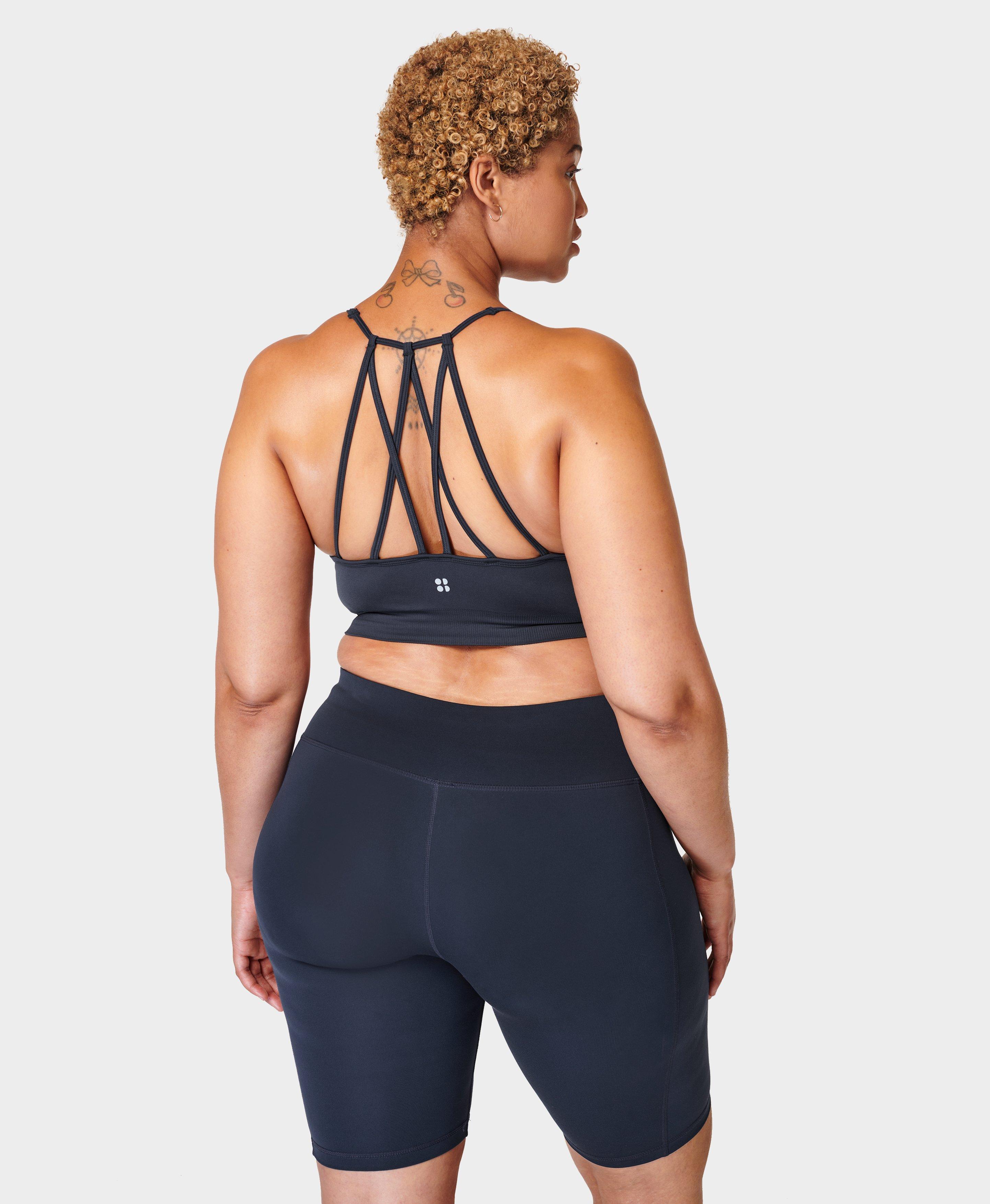 Jayla Sports Bra in Navy Butterfly