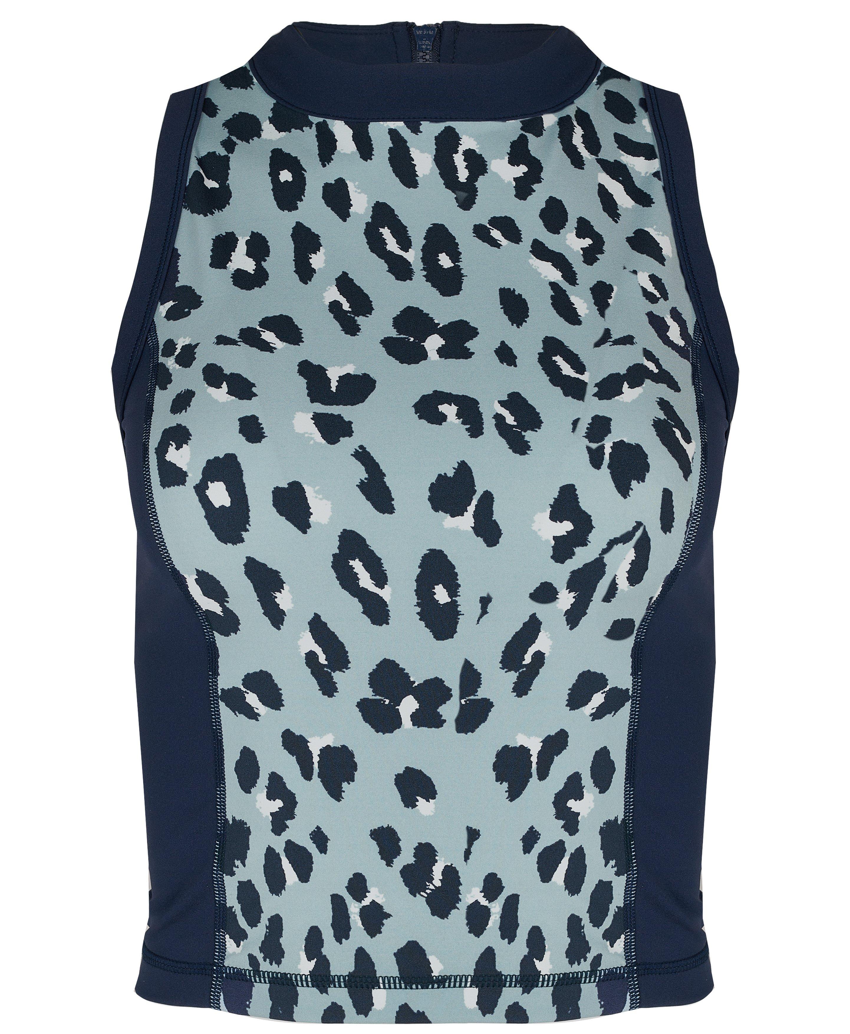 blue cheetah tank top