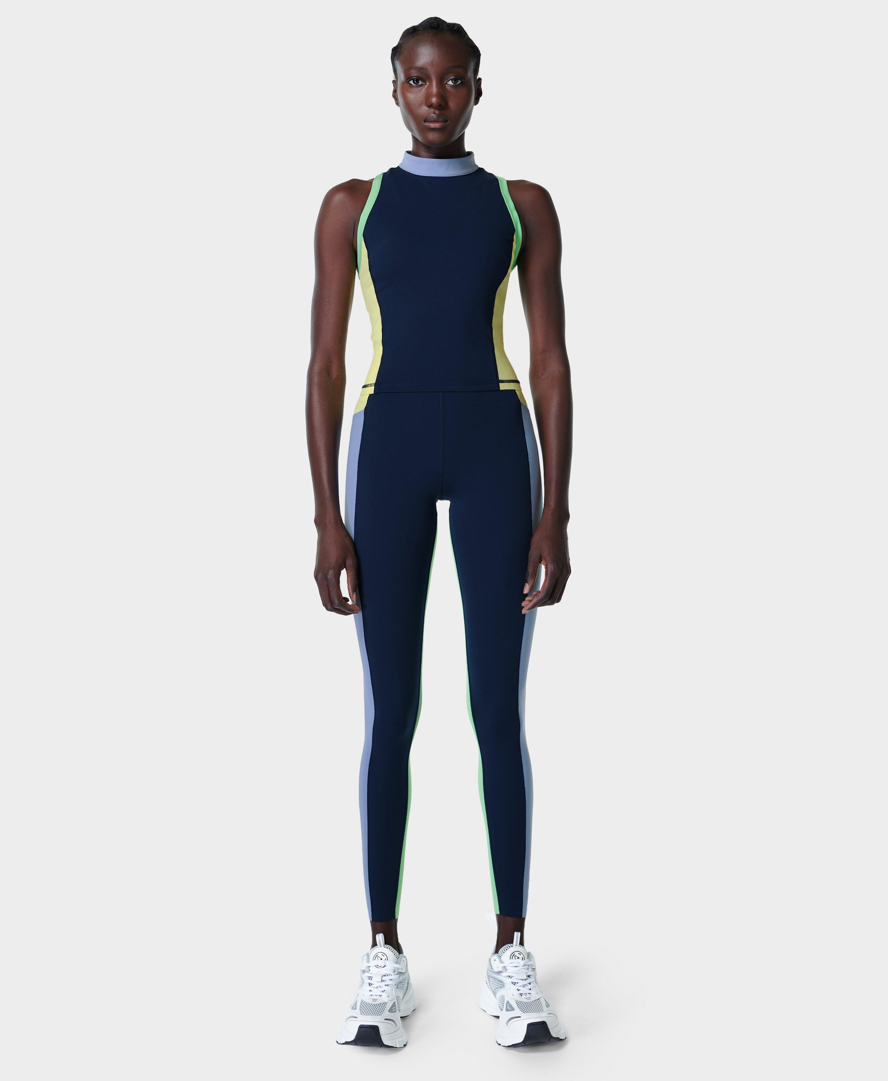 Sweaty Betty POWER FRAME WORKOUT - Top - navy blue/dark blue - Zalando