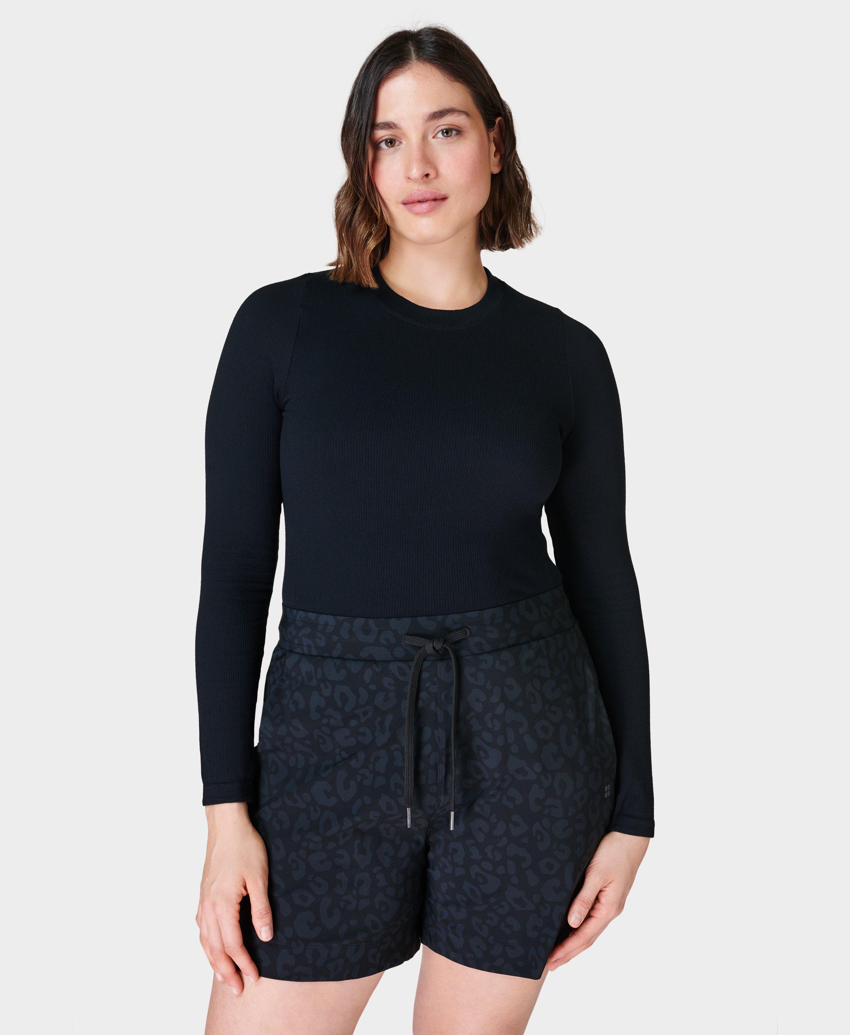 Glisten Seamless Long Sleeve Top - Black, Women's Base Layers & Long  Sleeve Tops