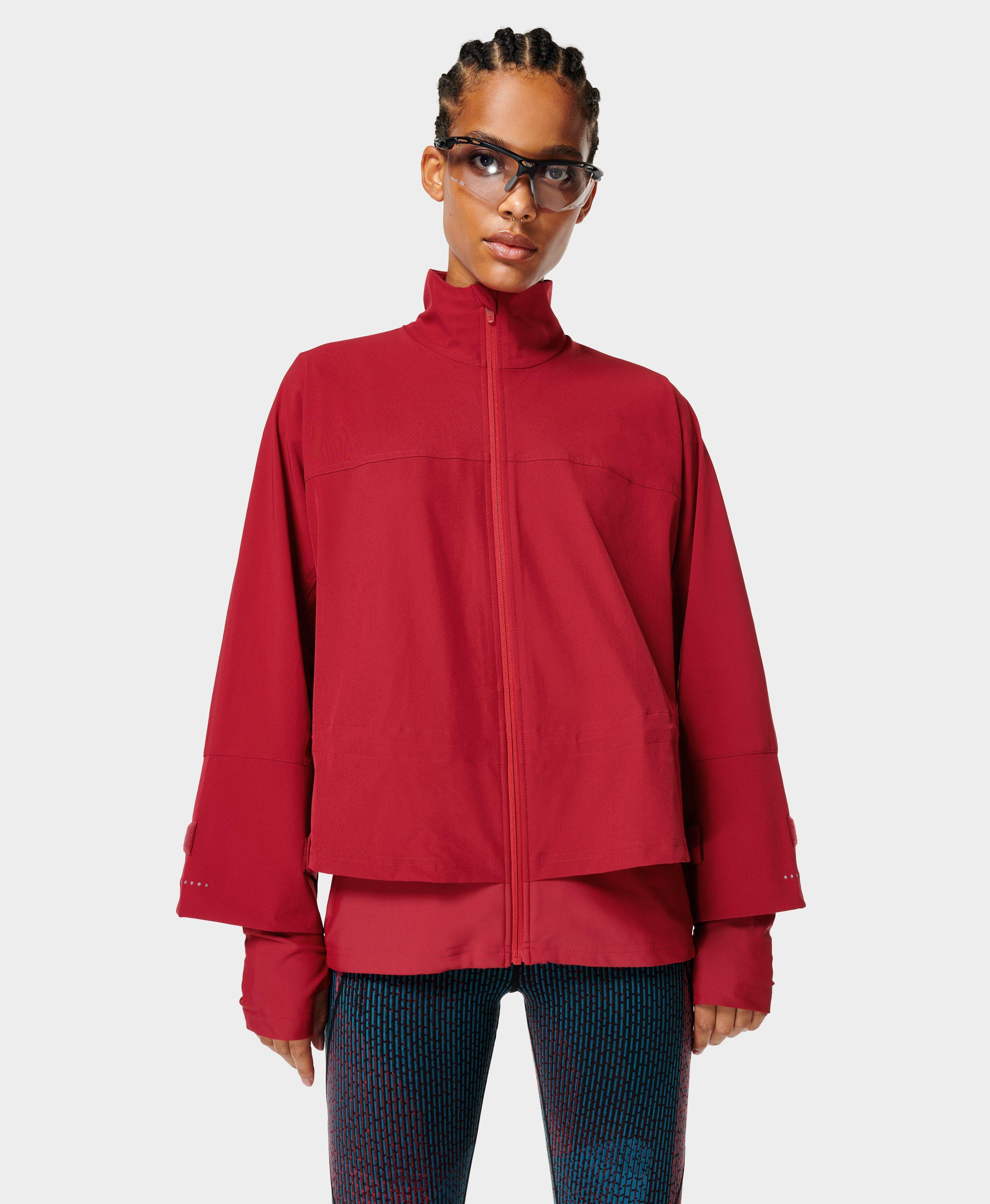 Fast Lane Running Jacket, Vine Red | Sweaty Betty
