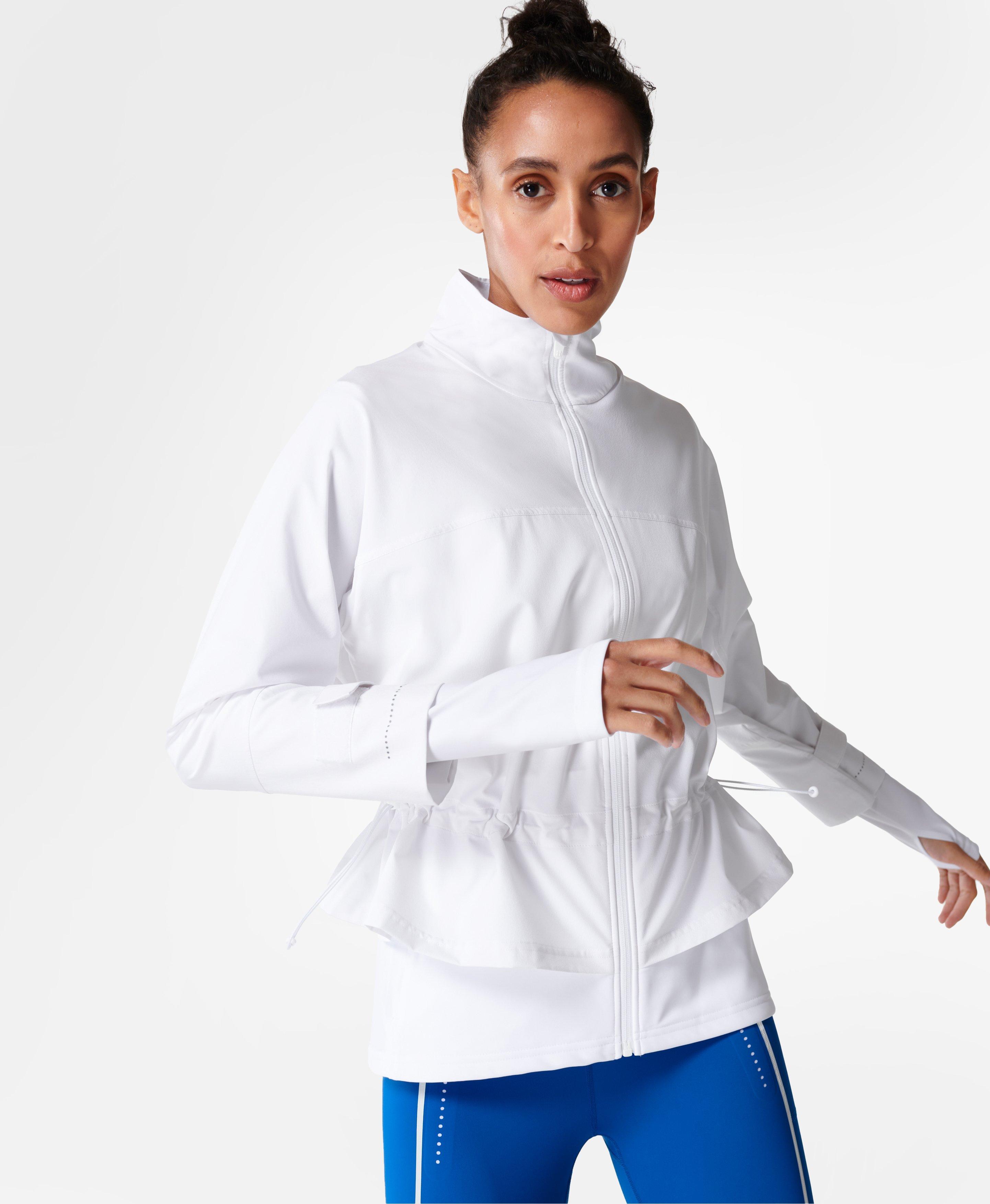 Fast Lane Running Jacket- white | Women's Jackets & Coats | www