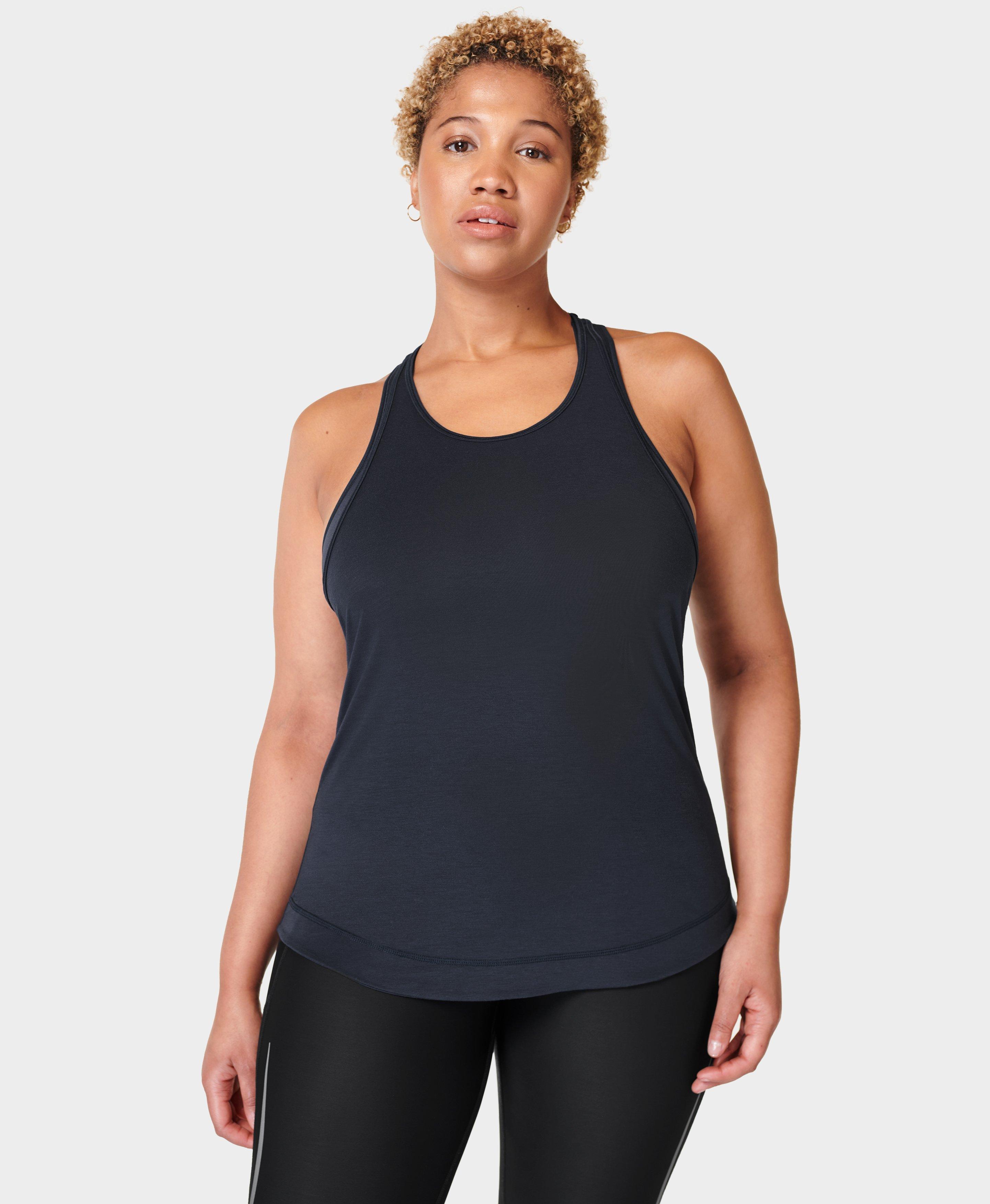 Super Soft Yoga Tank - Navy Blue, Women's Vests