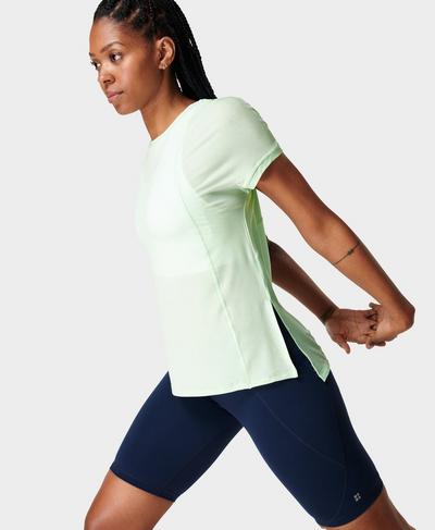 Glide Workout T-shirt, Spring Green | Sweaty Betty