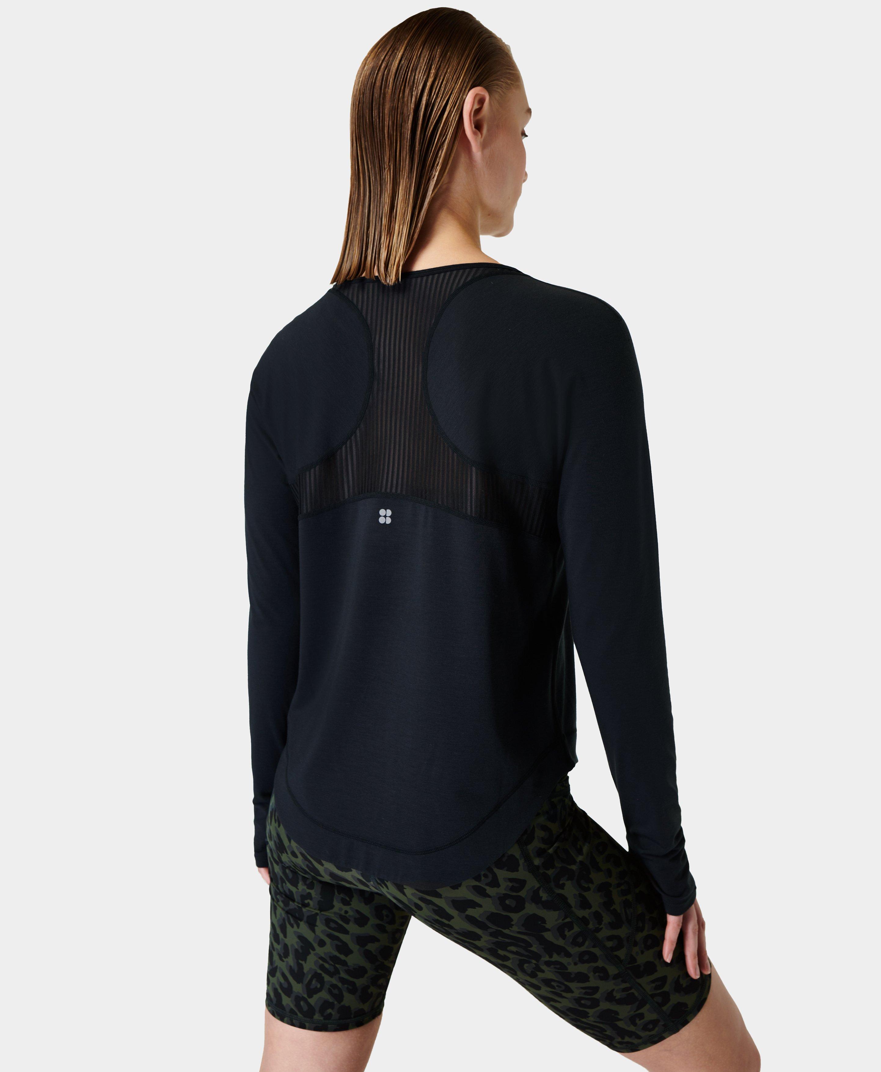 Breathe Easy Long Sleeve Top, Black | Sweaty Betty