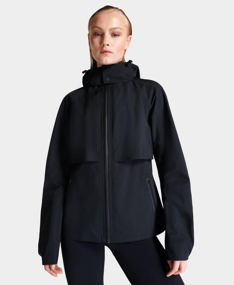 Pro Light Performance Running Waterproof Jacket - black | Women's Jackets + Coats | www.sweatybetty.com