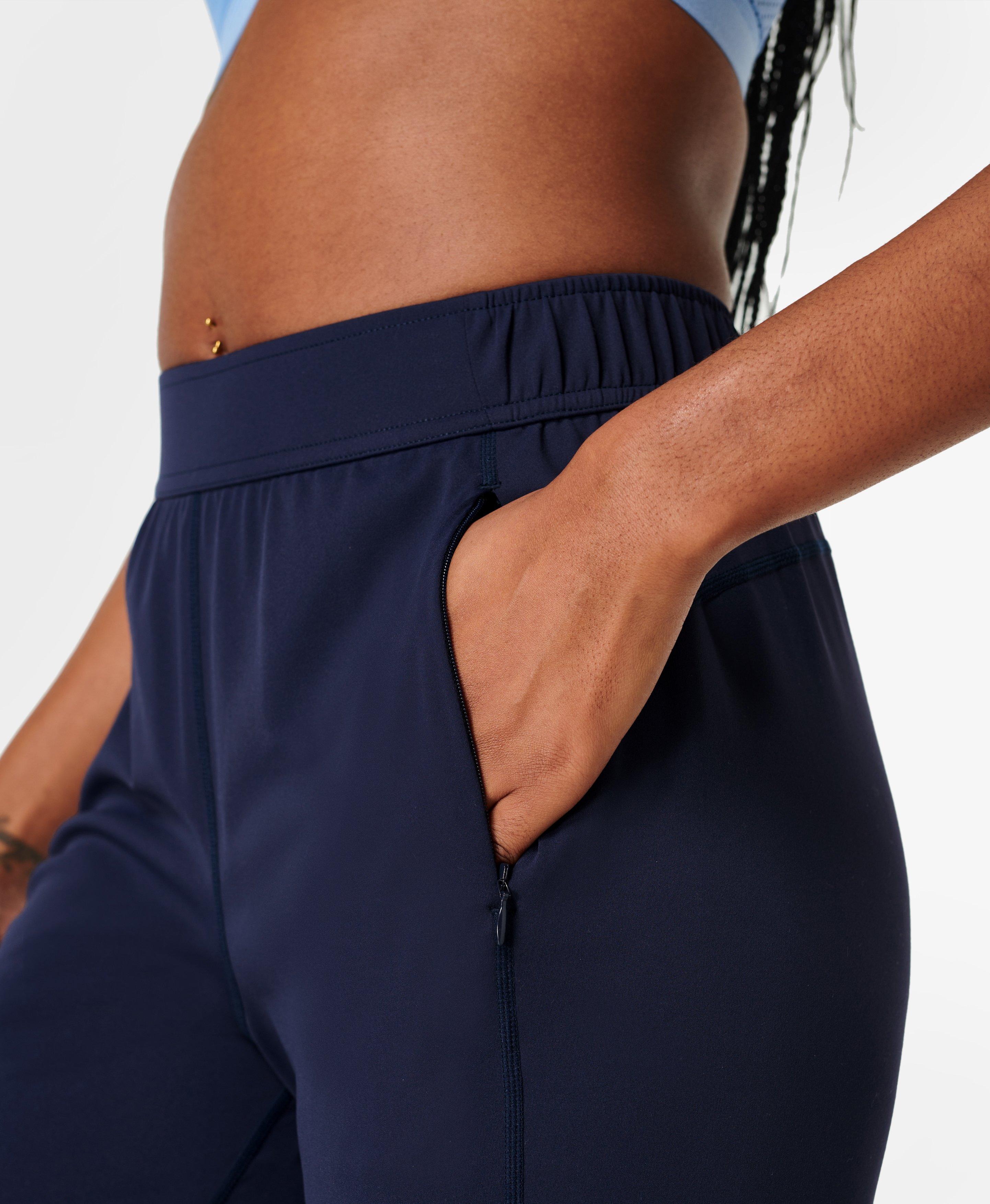 Women’s Gymshark Leggings Joggers Pants Navy Blue Elastic Waist Size Large