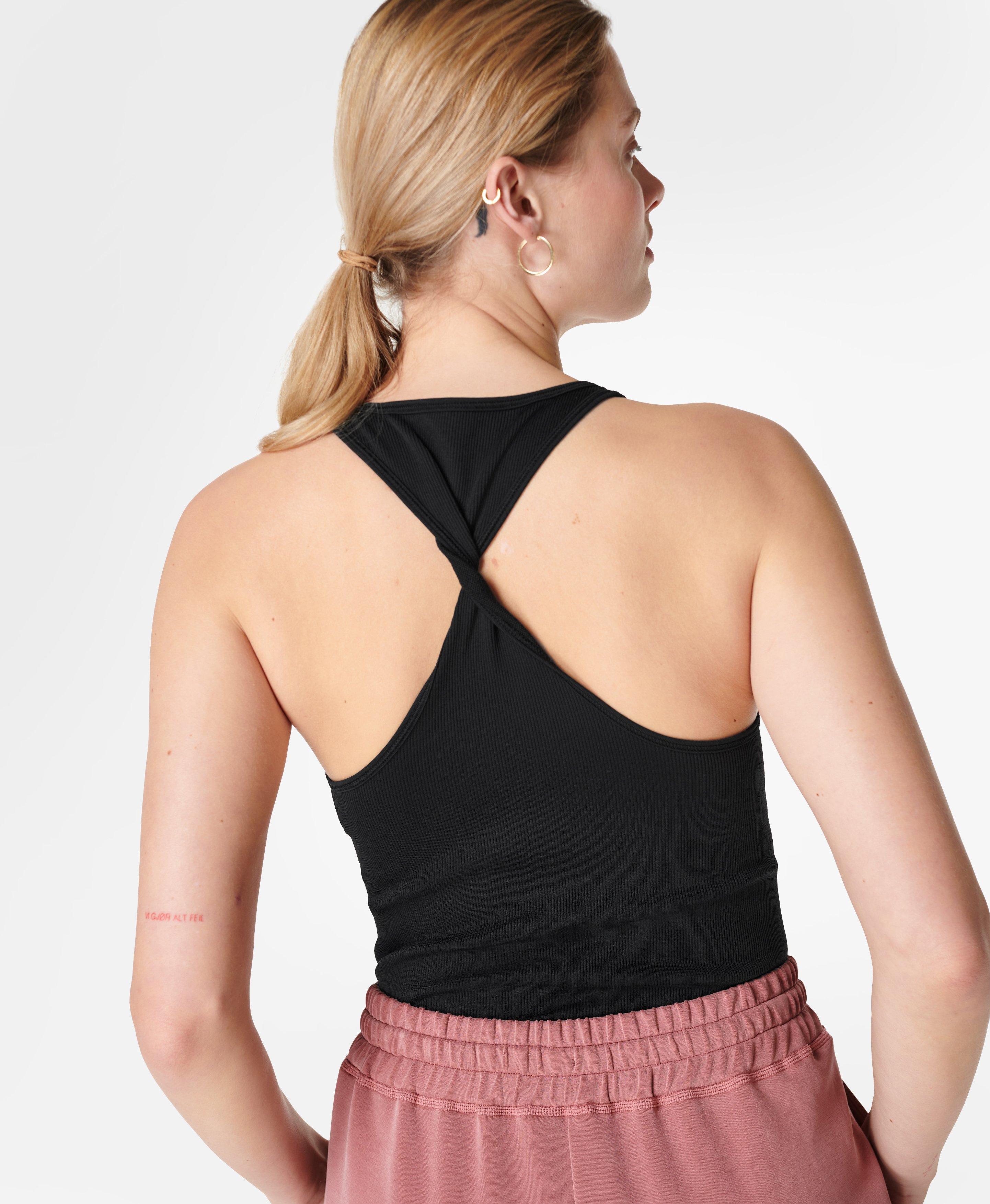 Spring Seamless Tank Top - Black, Women's Vests