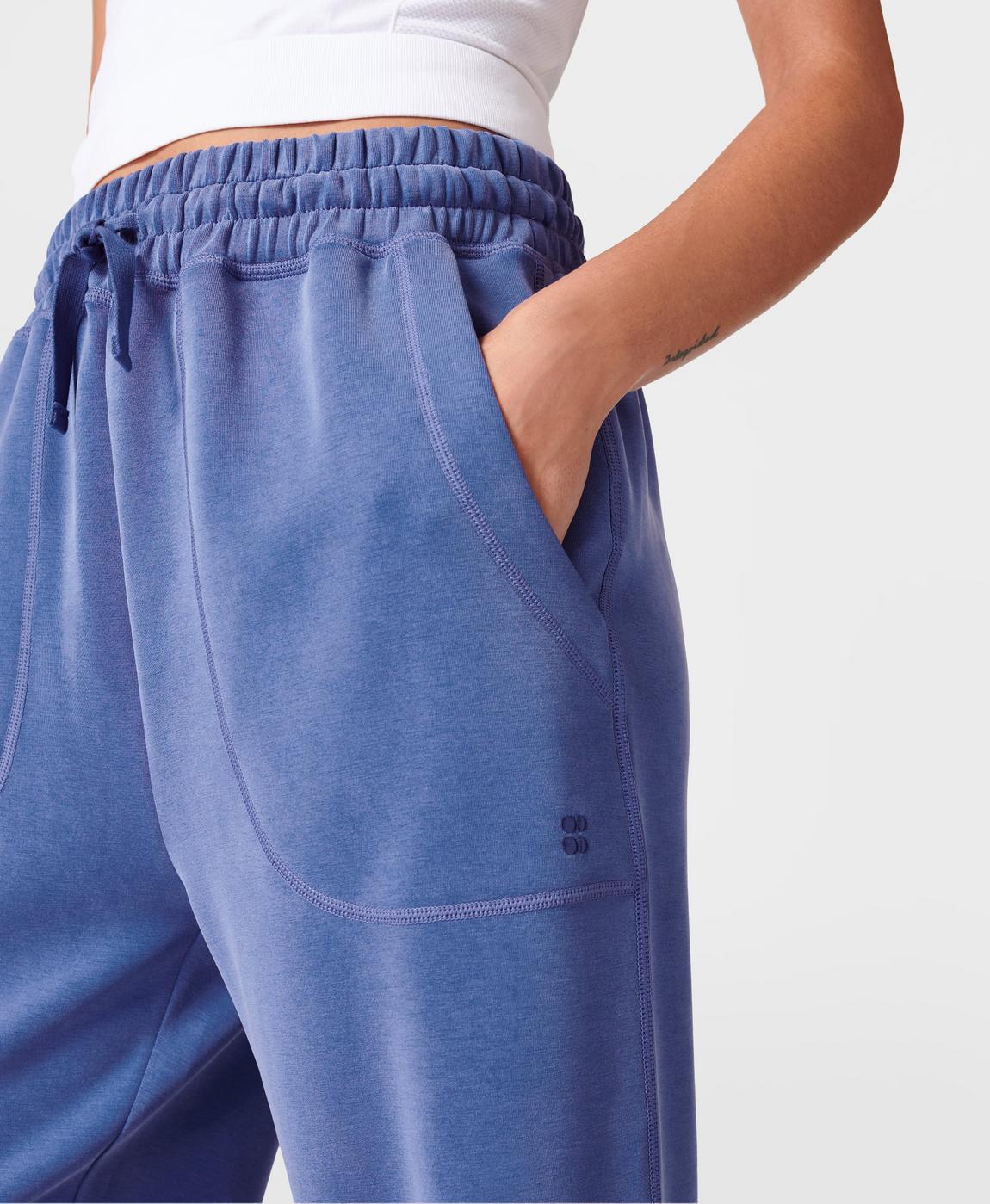 Sand Wash Cuffed Pants - Lightning Blue, Women's Trousers & Yoga Pants