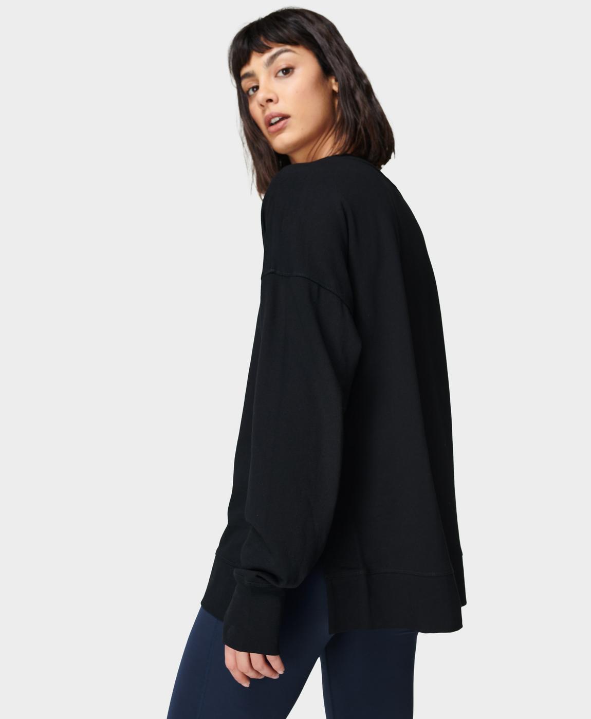 After Class Split Sweatshirt - Black | Women's Sweaters + After Class Split Sweatshirt - Black | Women's Sweaters +