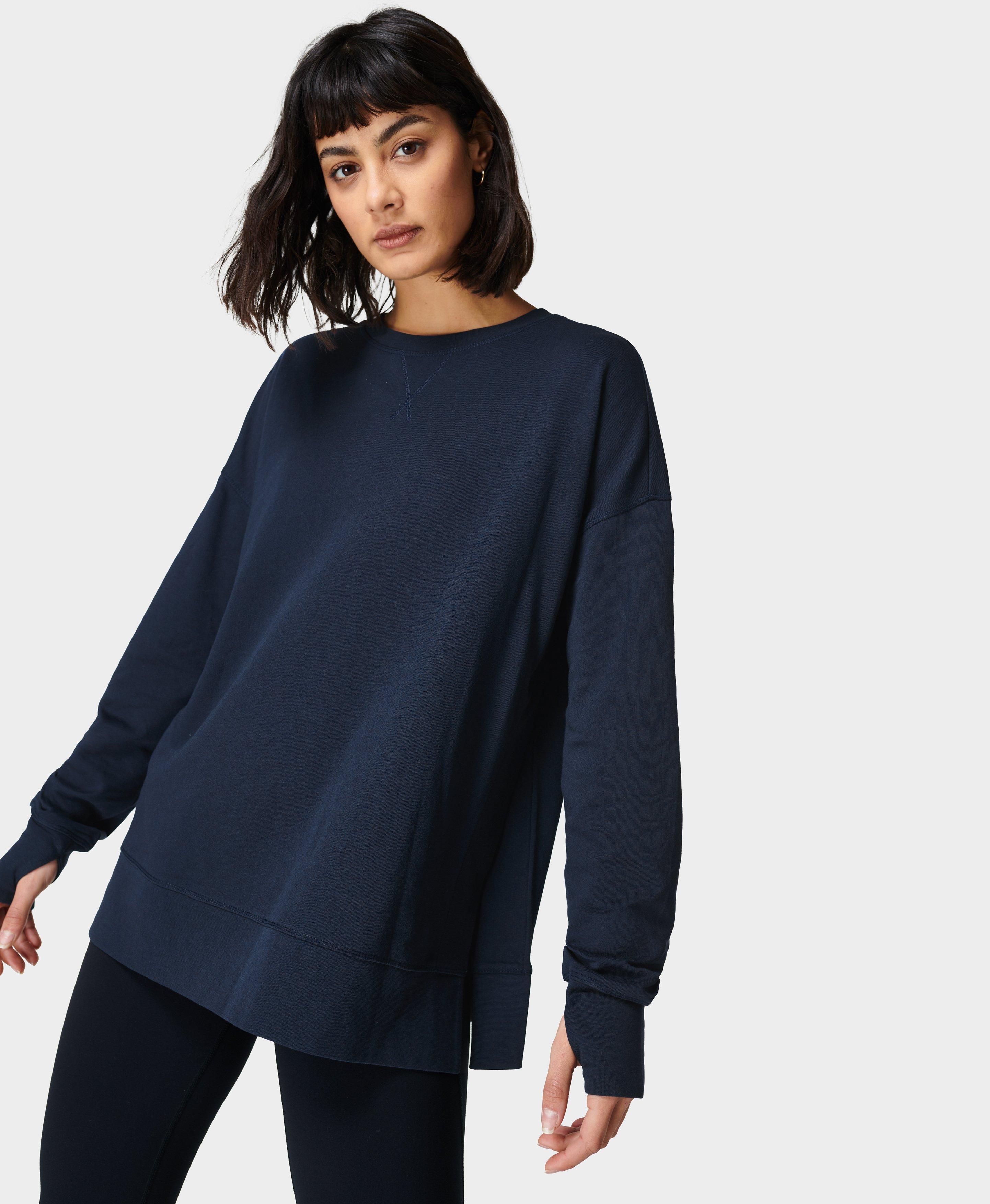 Navy blue store sweatshirt womens