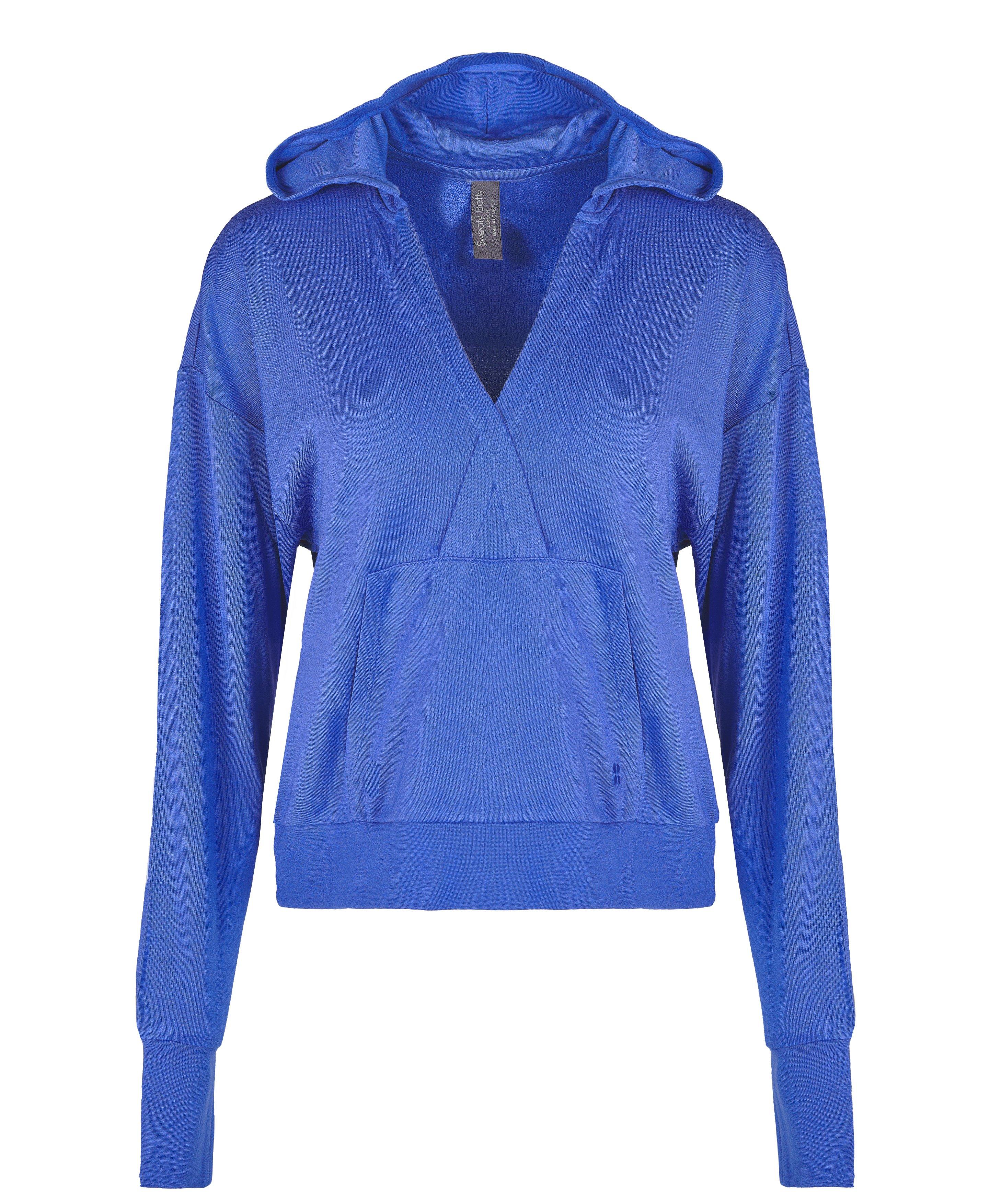 Seamless Zip Sweatshirt Mood Indigo Melange, Training sweatshirts