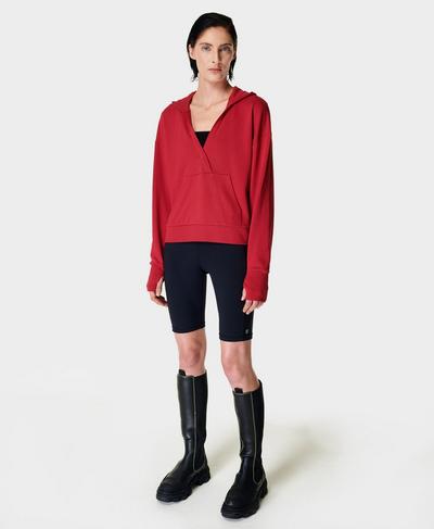 After Class Relaxed Hoody, Vine Red | Sweaty Betty