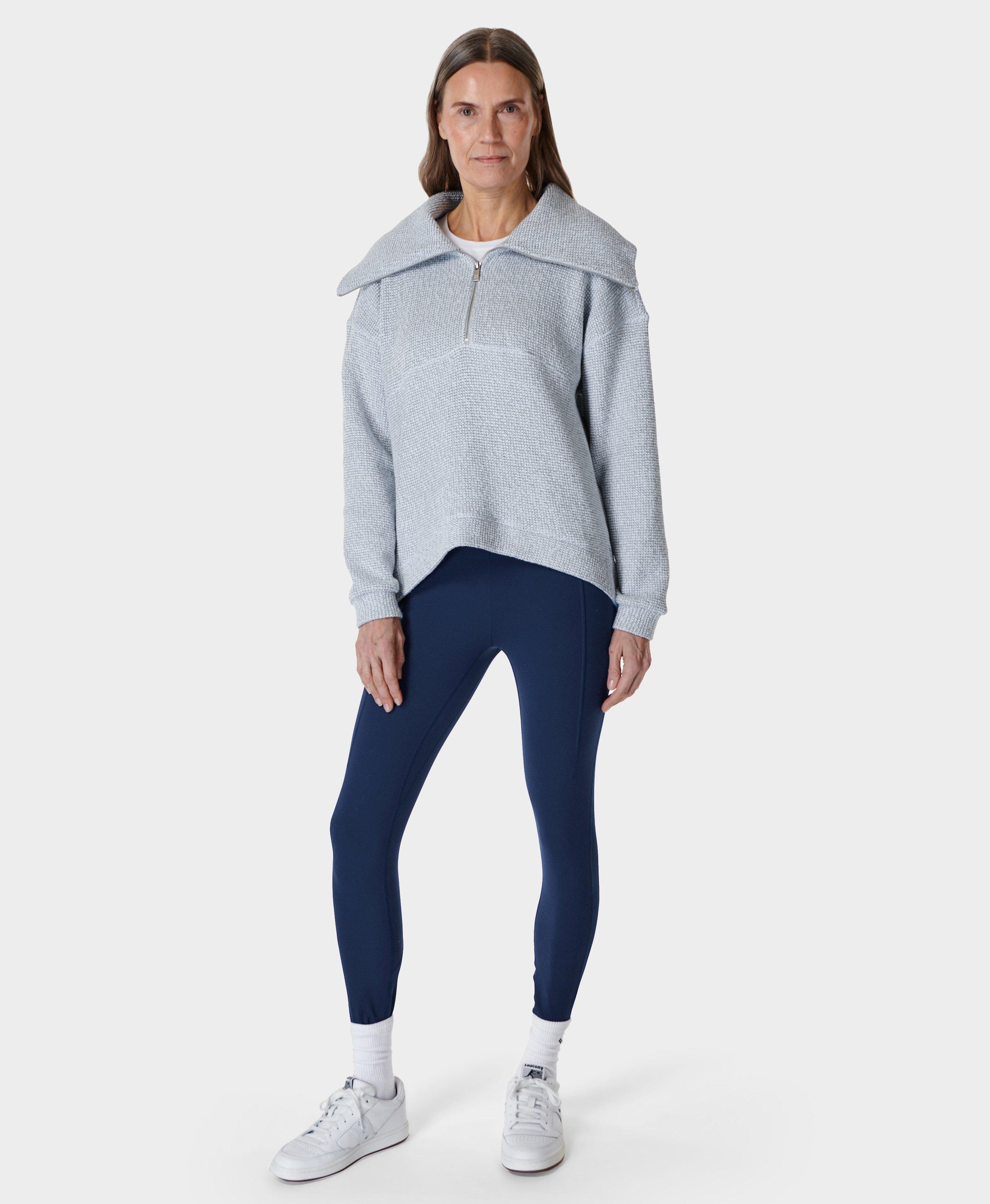 Sweaty Betty Restful Bouclé Half Zip Pullover