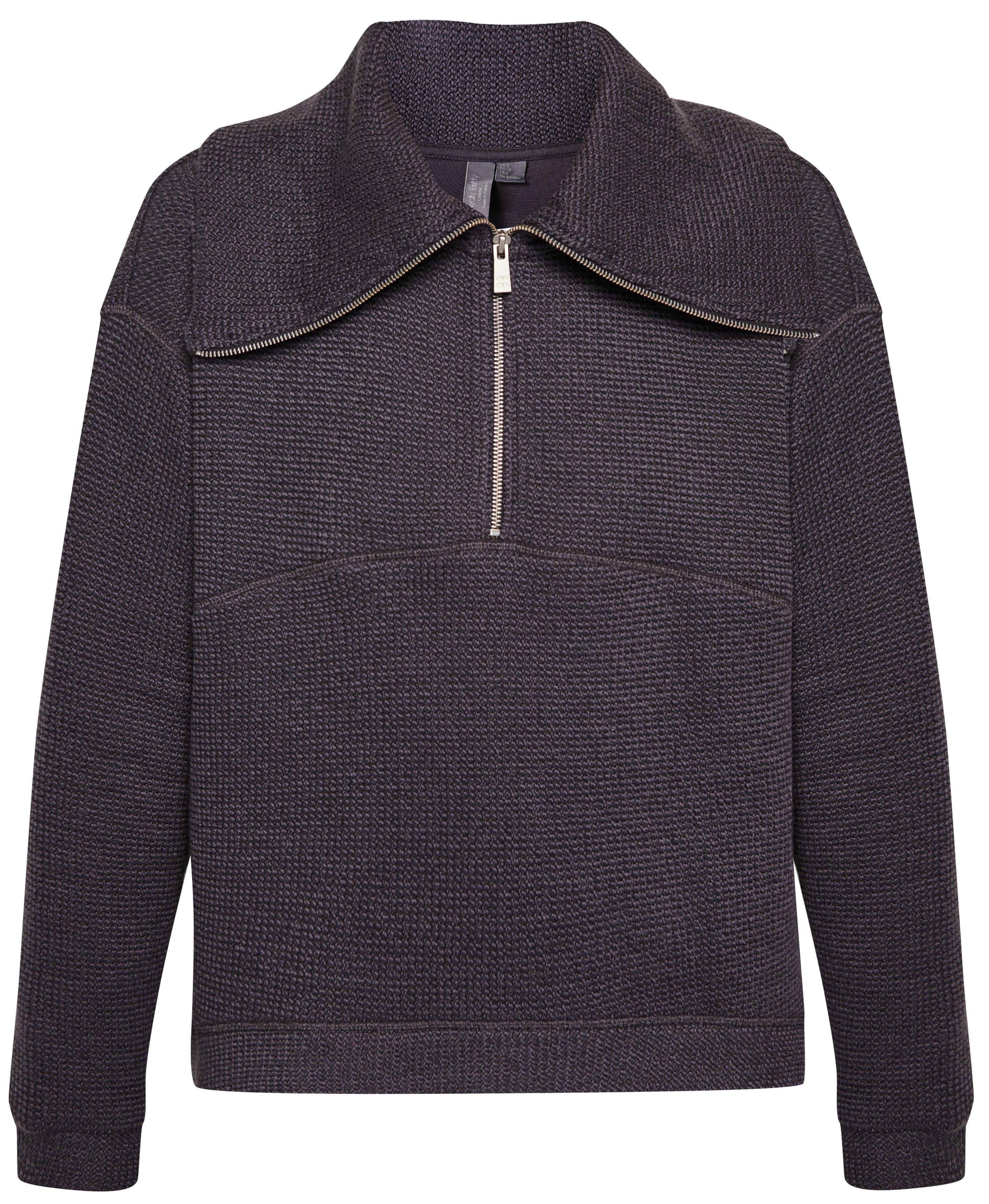 Restful Boucle Half Zip Sweatshirt - Urban Grey