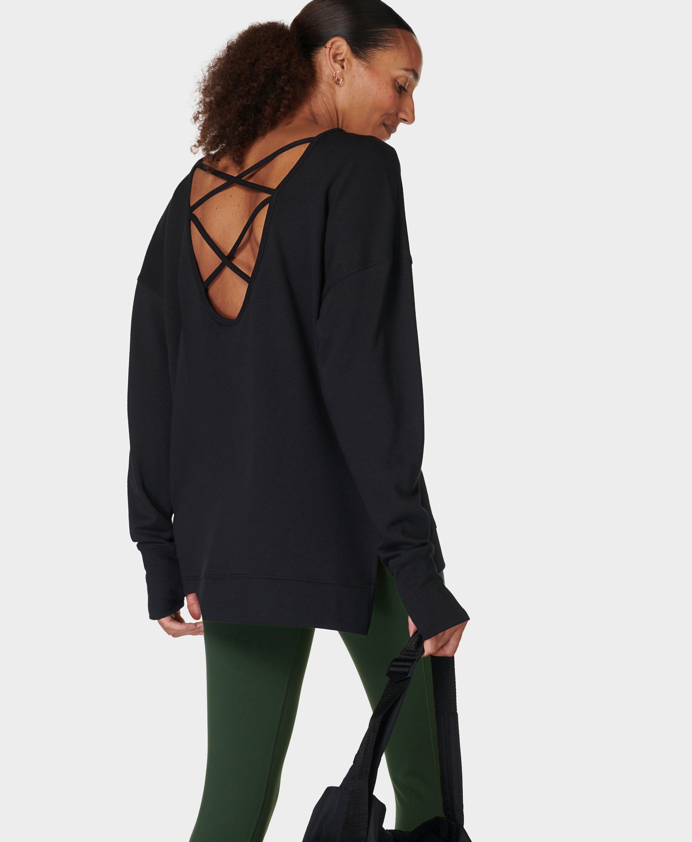 Criss cross store back sweatshirt