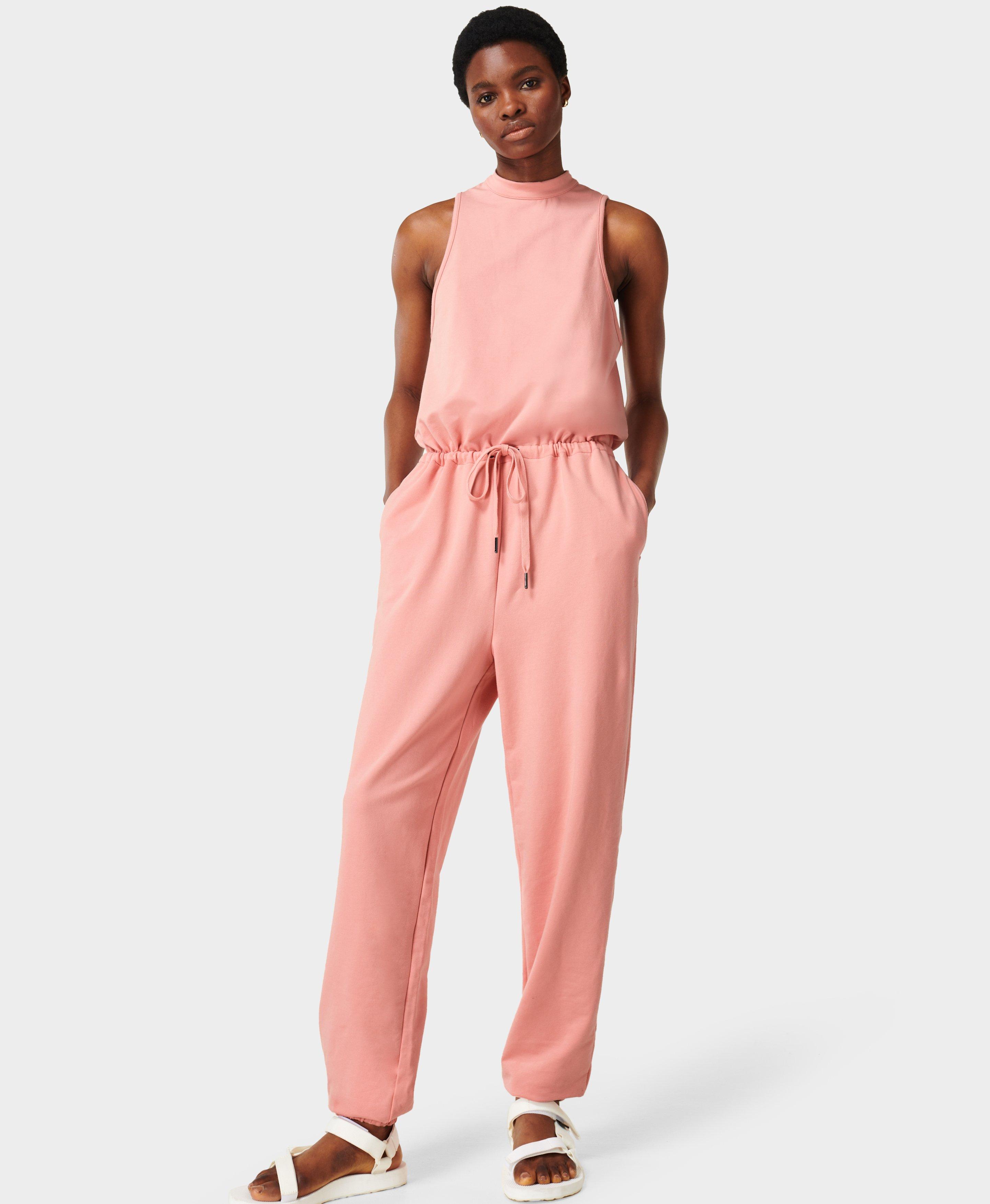 Soft best sale pink jumpsuit