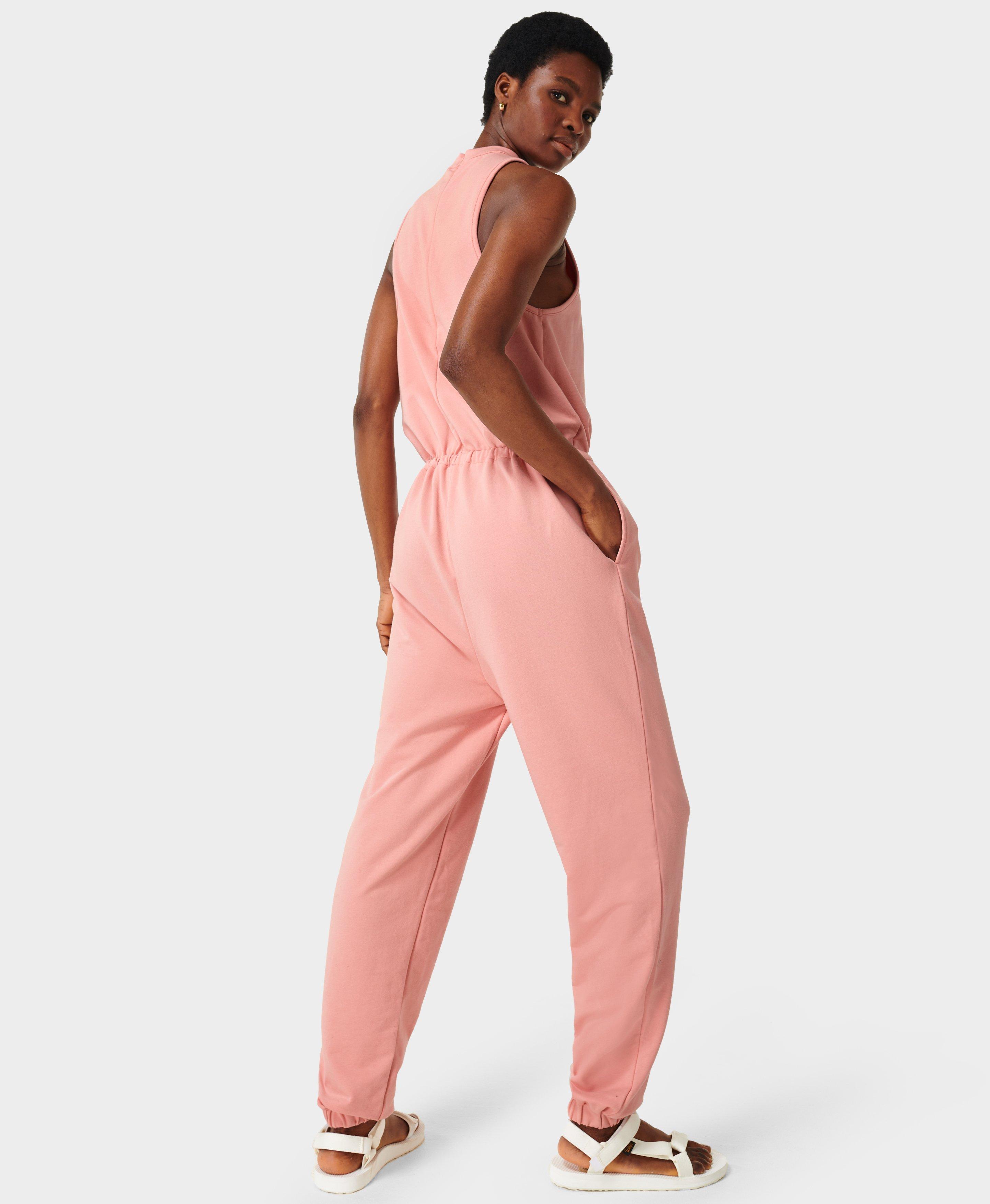 Sweatpant jumpsuit store