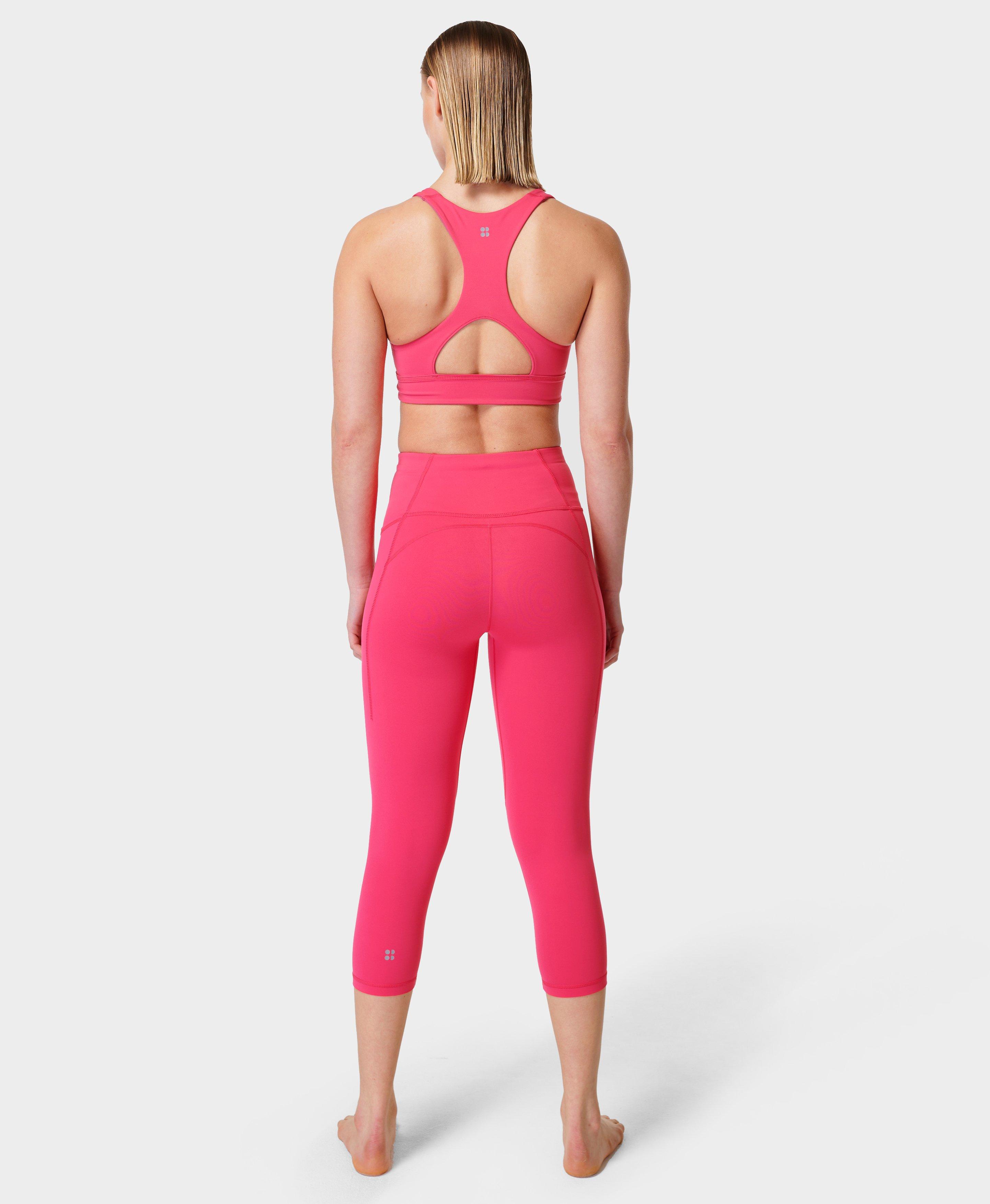 Victoria's Secret Pink Leggings Crop Yoga Pants Athletic Bottoms Logo New Vs  Nwt