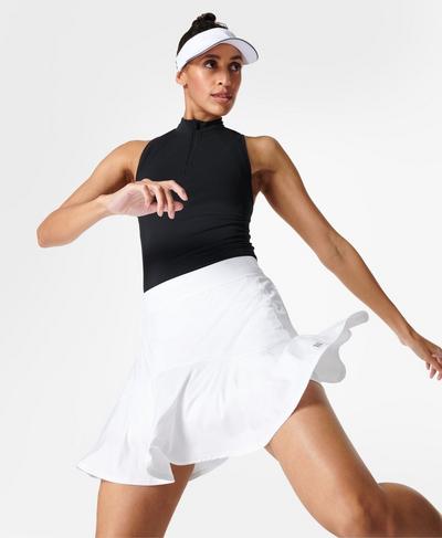 Volley Tennis Skirt, White | Sweaty Betty