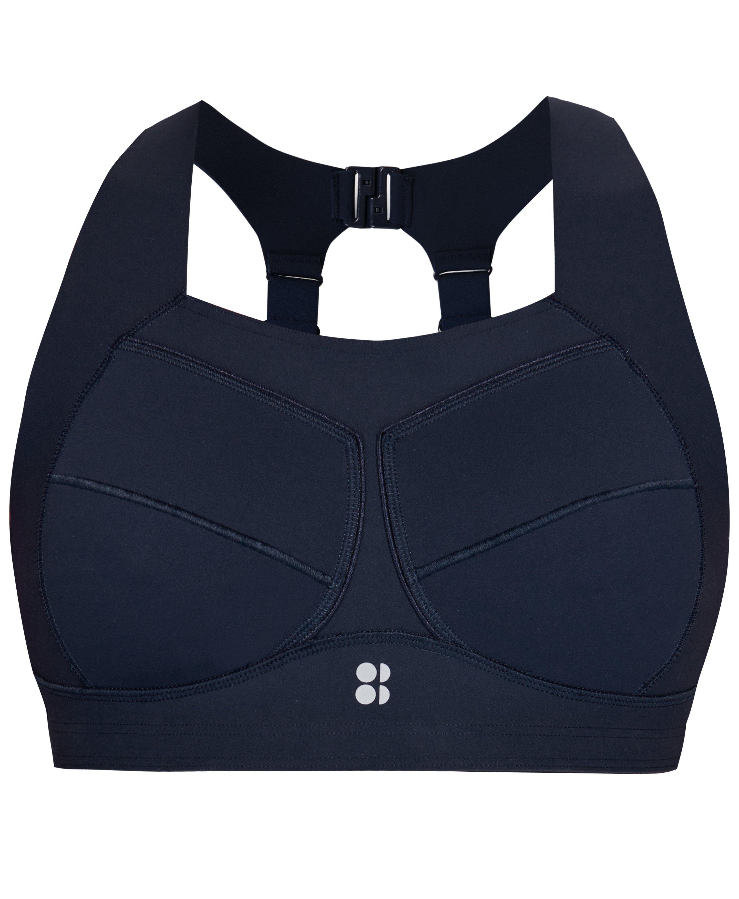 Navy Blue Stamina Workout Bra - BrandAlley