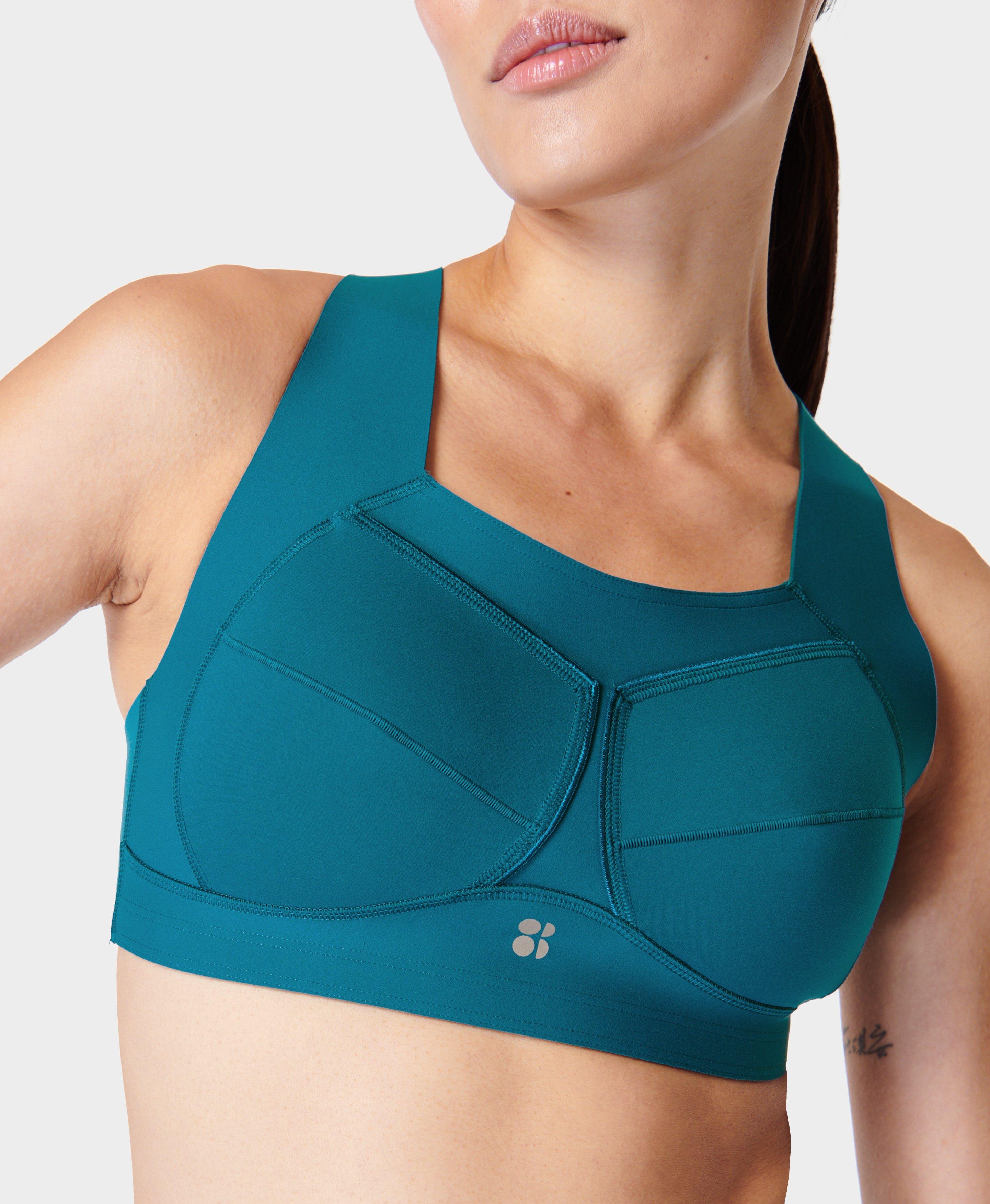 Senita Athletics Teal Sports Bra Size XL - 24% off