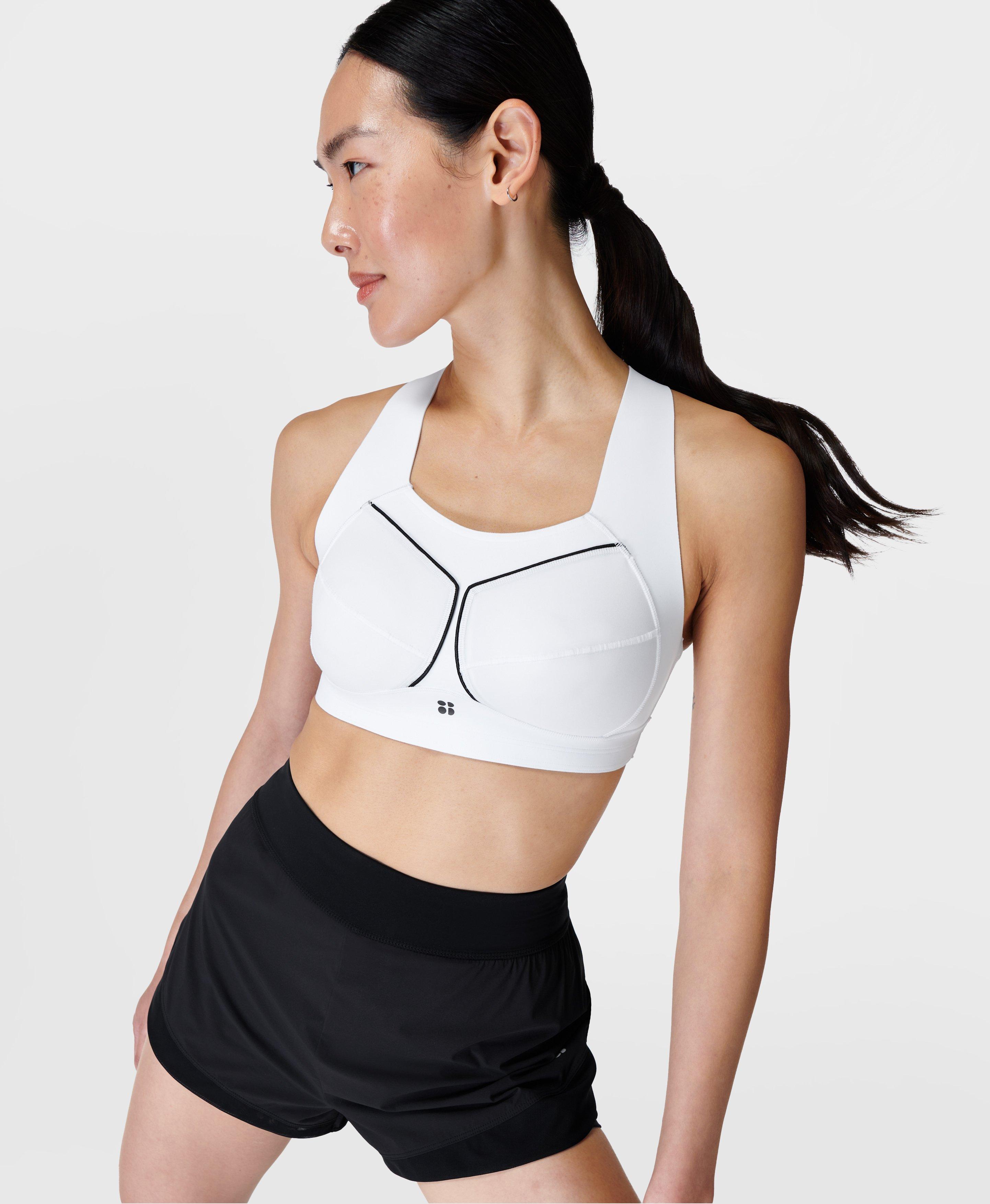 Zero Gravity Running Bra - White A, Women's Sports Bras