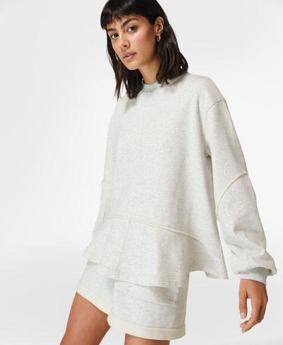 Revive Sweatshirt, Light Grey Marl | Sweaty Betty