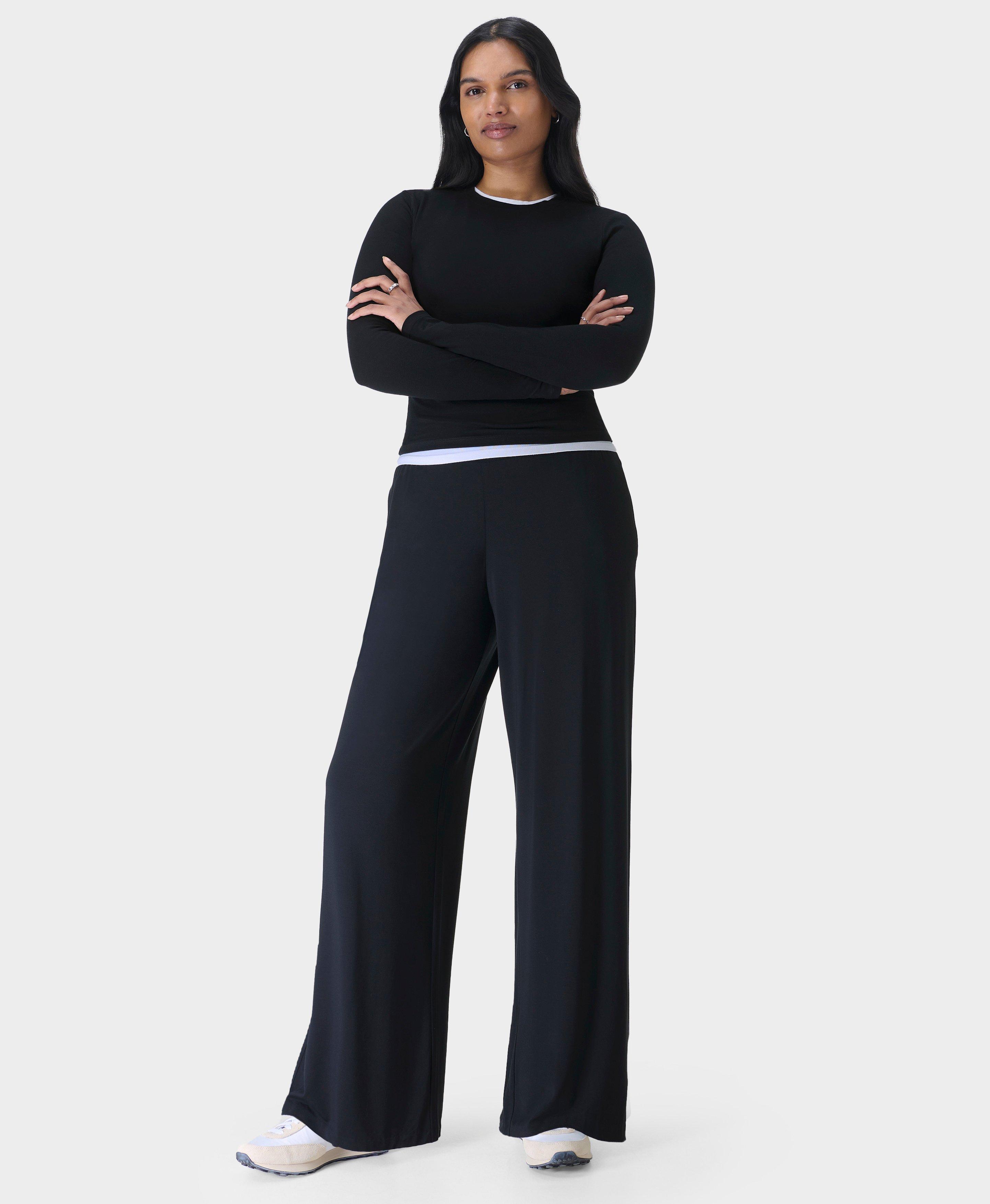 Modal Wide Leg Trousers