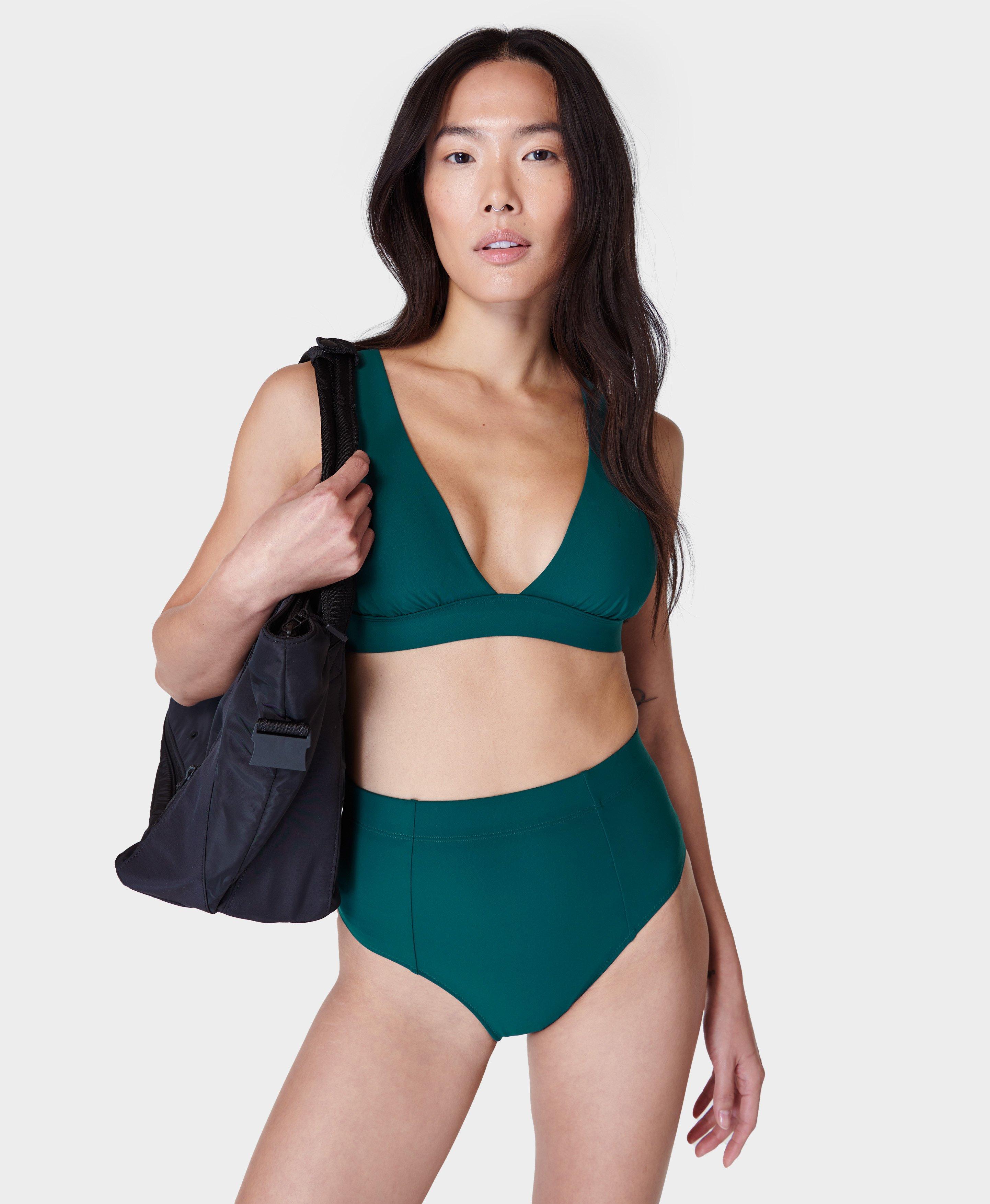 Brook High Waist Xtra Life Bikini Brief - Freshwater Green