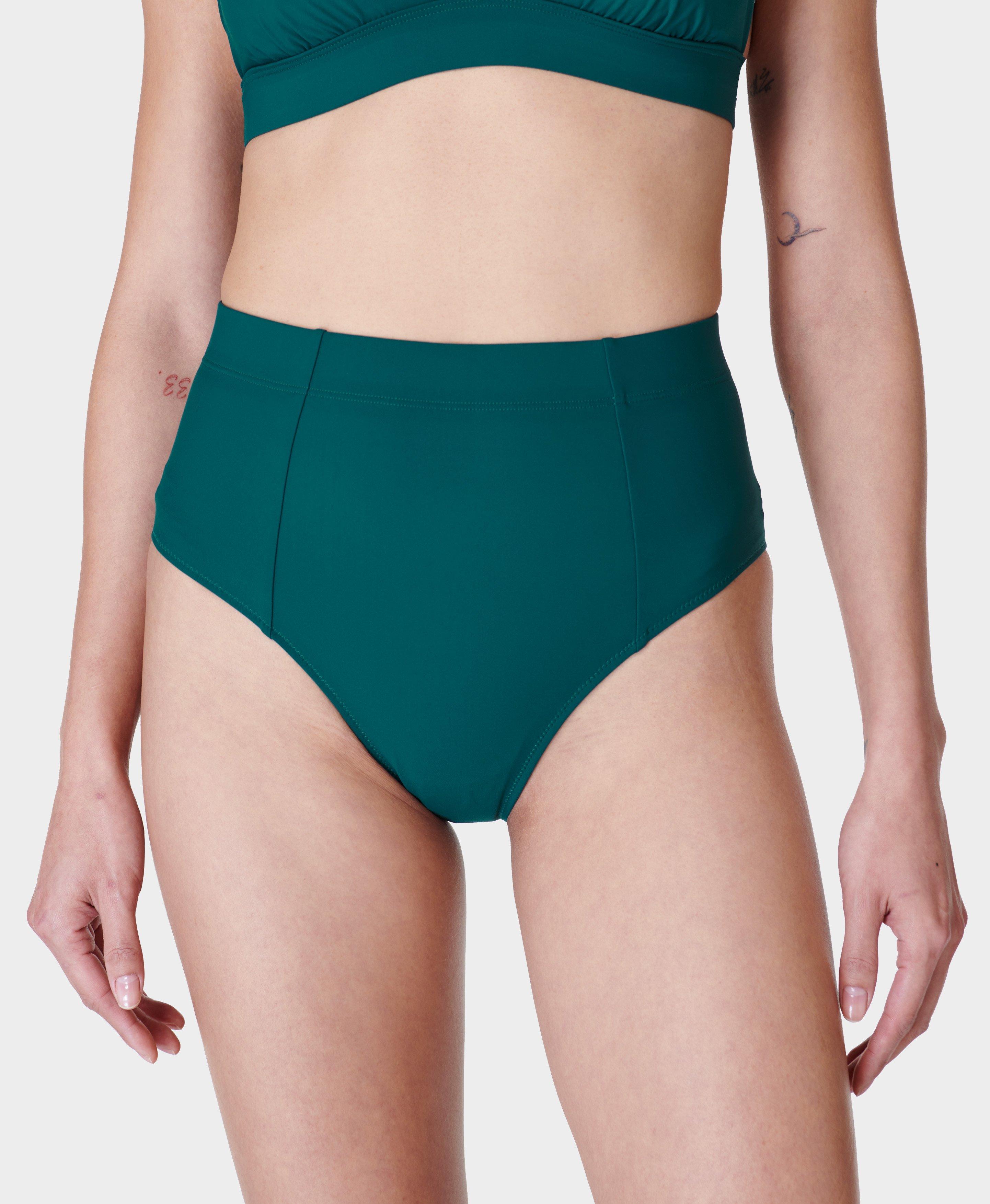 Brook High Waist Xtra Life Bikini Brief Freshwater Green Women s Swimsuits Bikinis Sweaty Betty