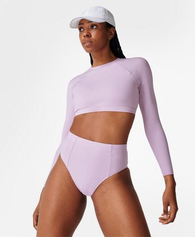 Brook High Waist Xtra Life Bikini Briefs, Mistflower Purple | Sweaty Betty