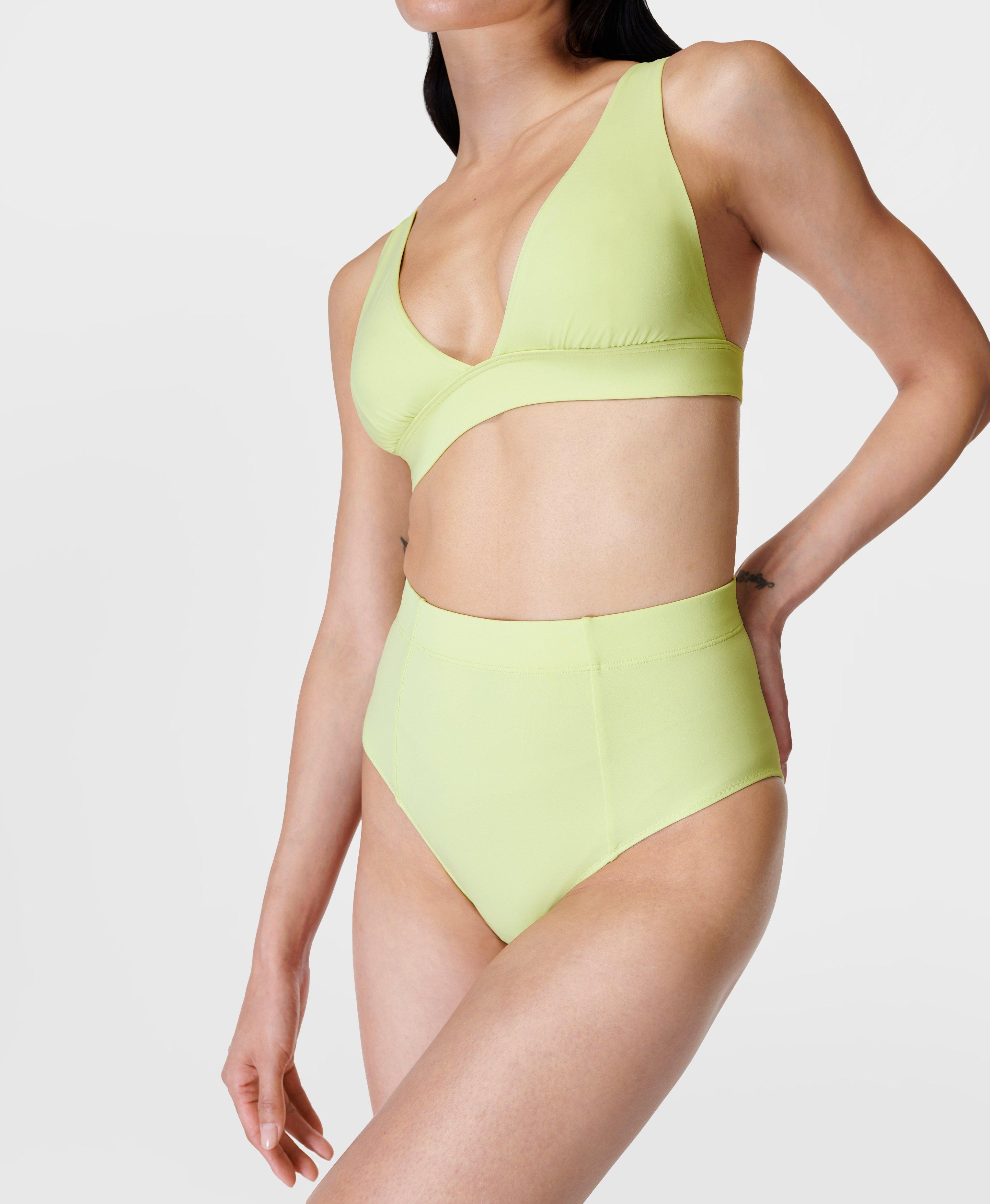 Green high waisted on sale bikini