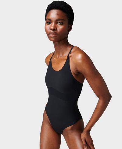 Aqua Xtra Life Performance Swimsuit , Black A | Sweaty Betty