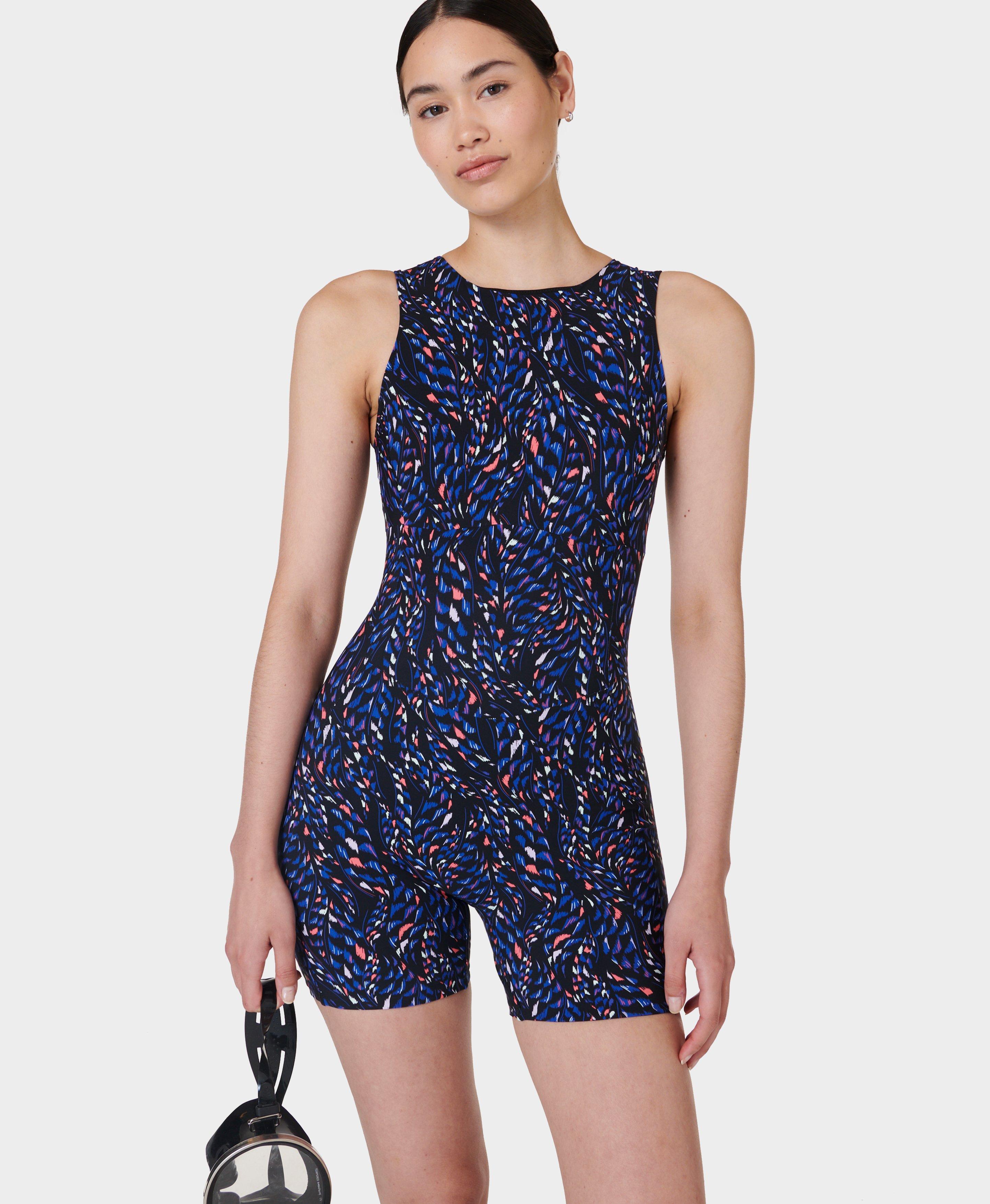 Deep Sea Xtra Life Swimsuit Black Coral Swim Print Women's