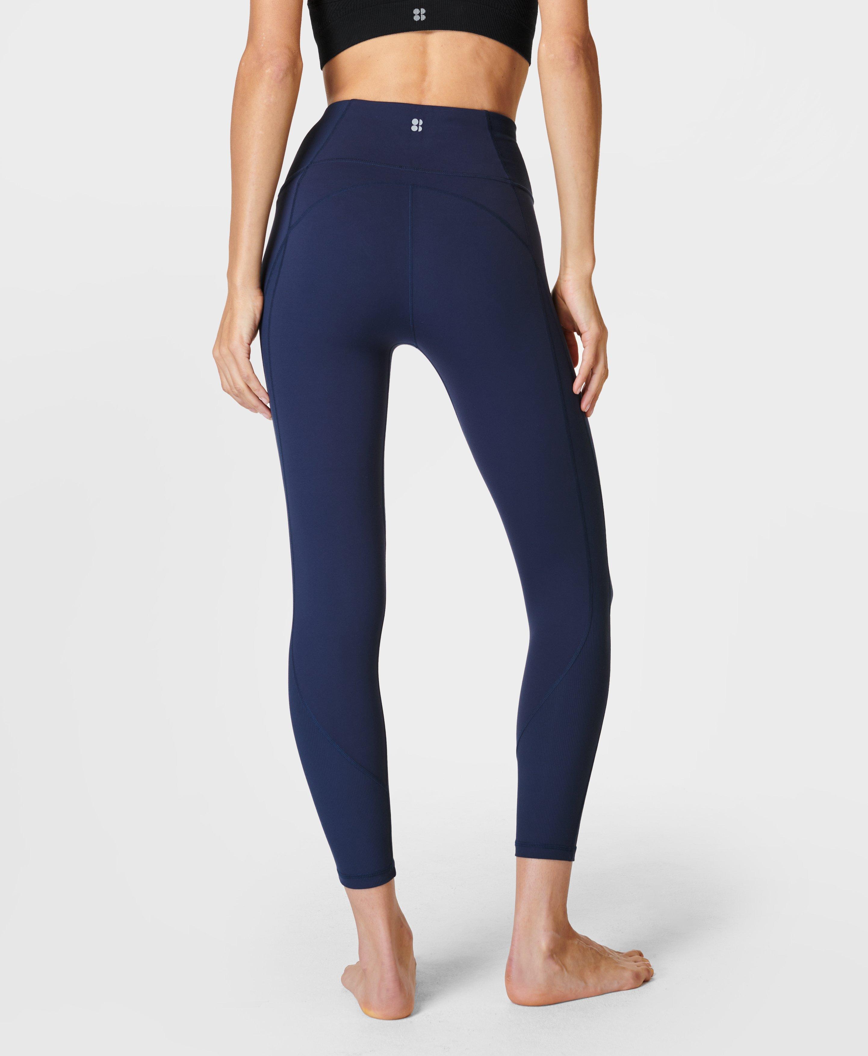 Lululemon Womens Blue Yoga Pants Size 8 Regular Good Used