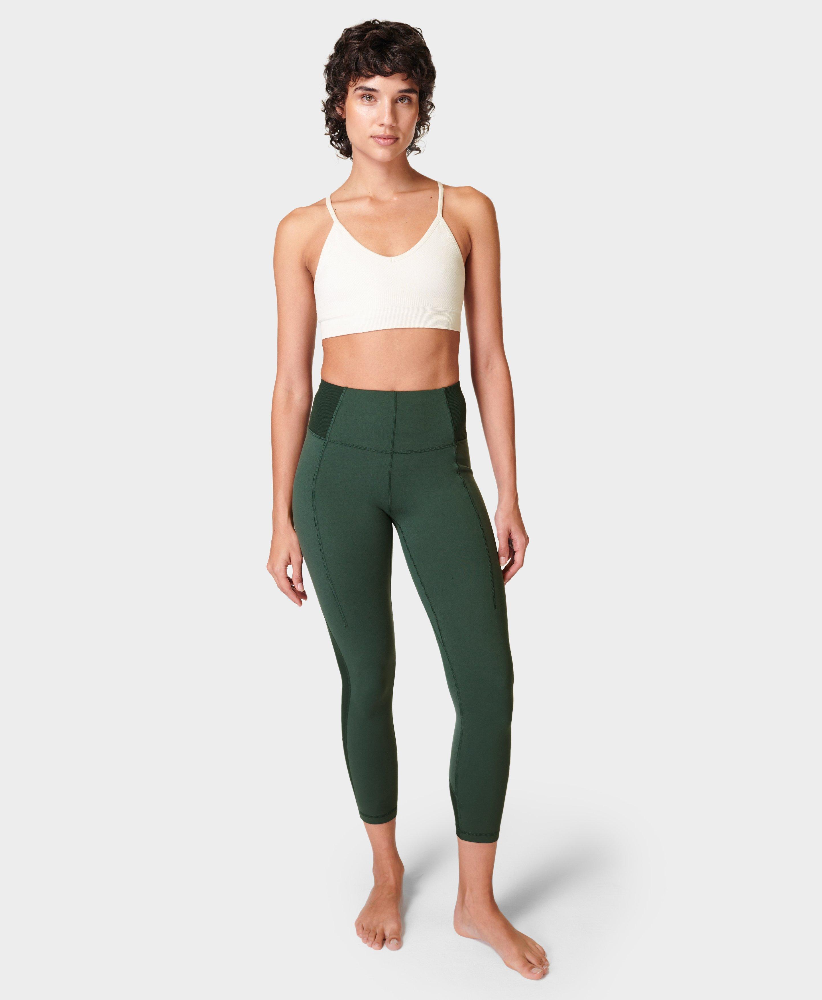 $69 Guess Women's Green Active Corrine 7/8 Leggings Pants Size X-Large