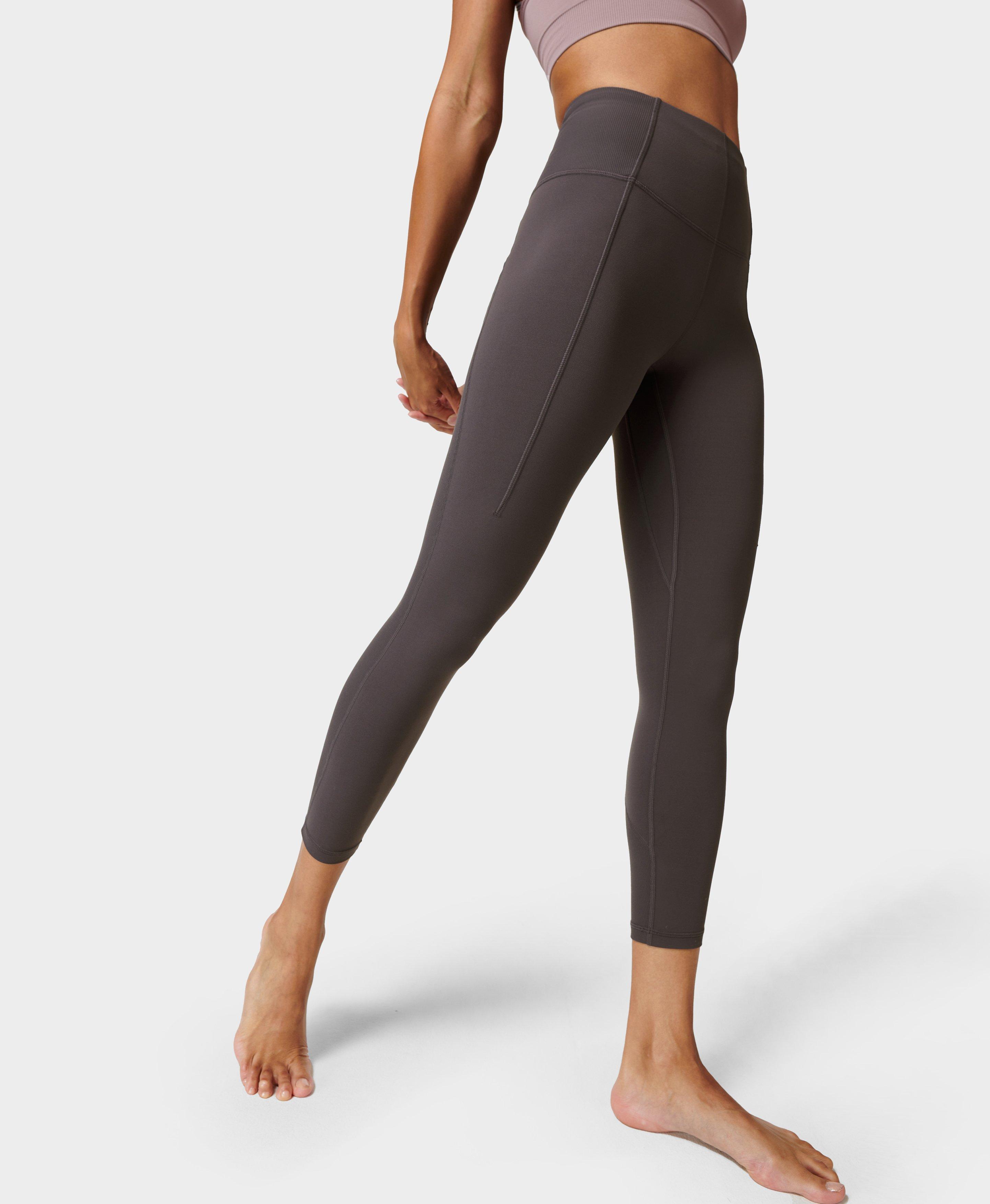 Super Soft Ribbed 7/8 Yoga Leggings- urbangrey | Women's Leggings