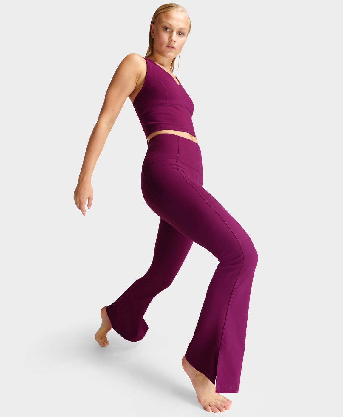 Super Soft Flare Yoga Pants - Amaranth Pink