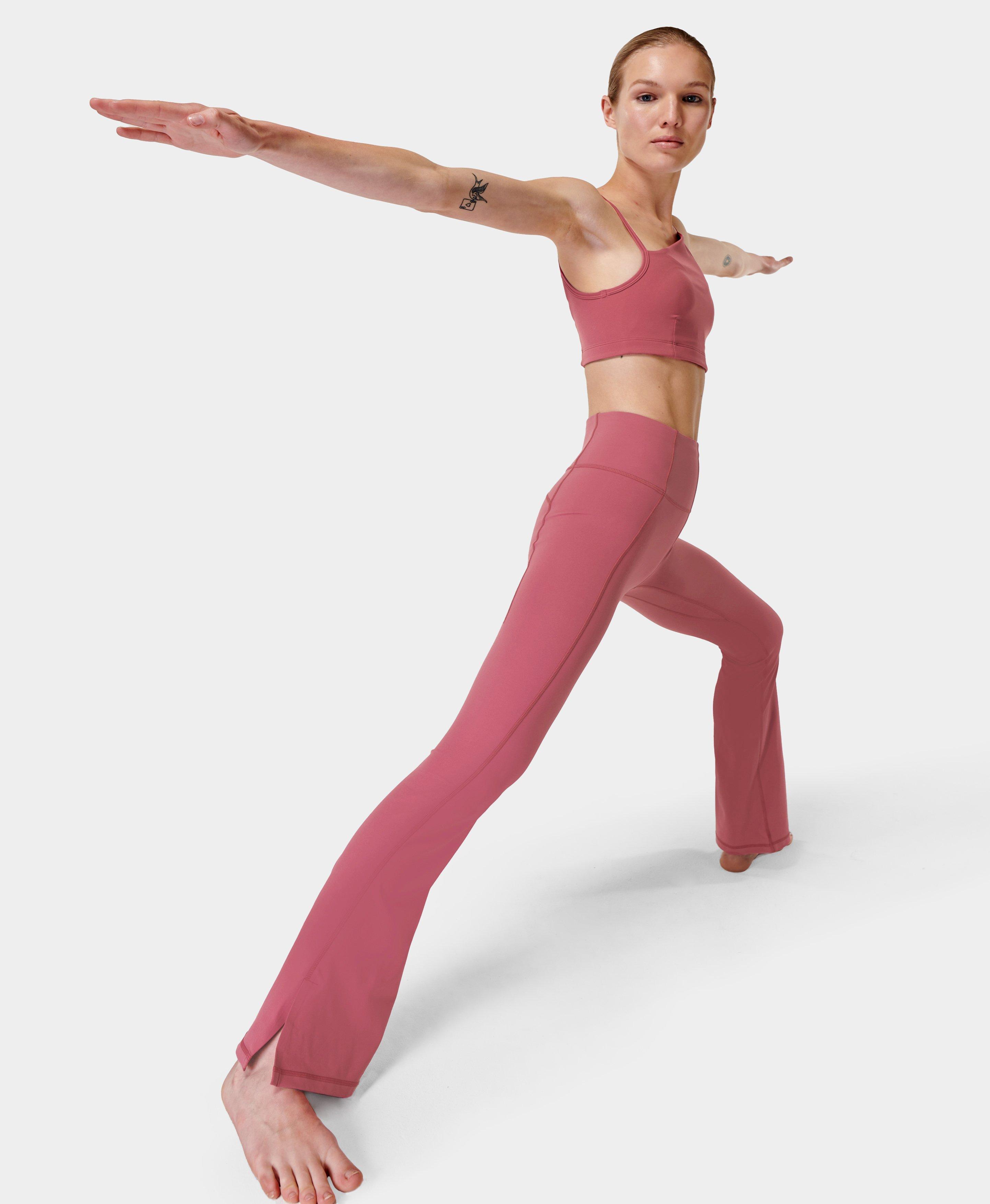 Soft Sculpt Flare Yoga Trousers- ambientpink
