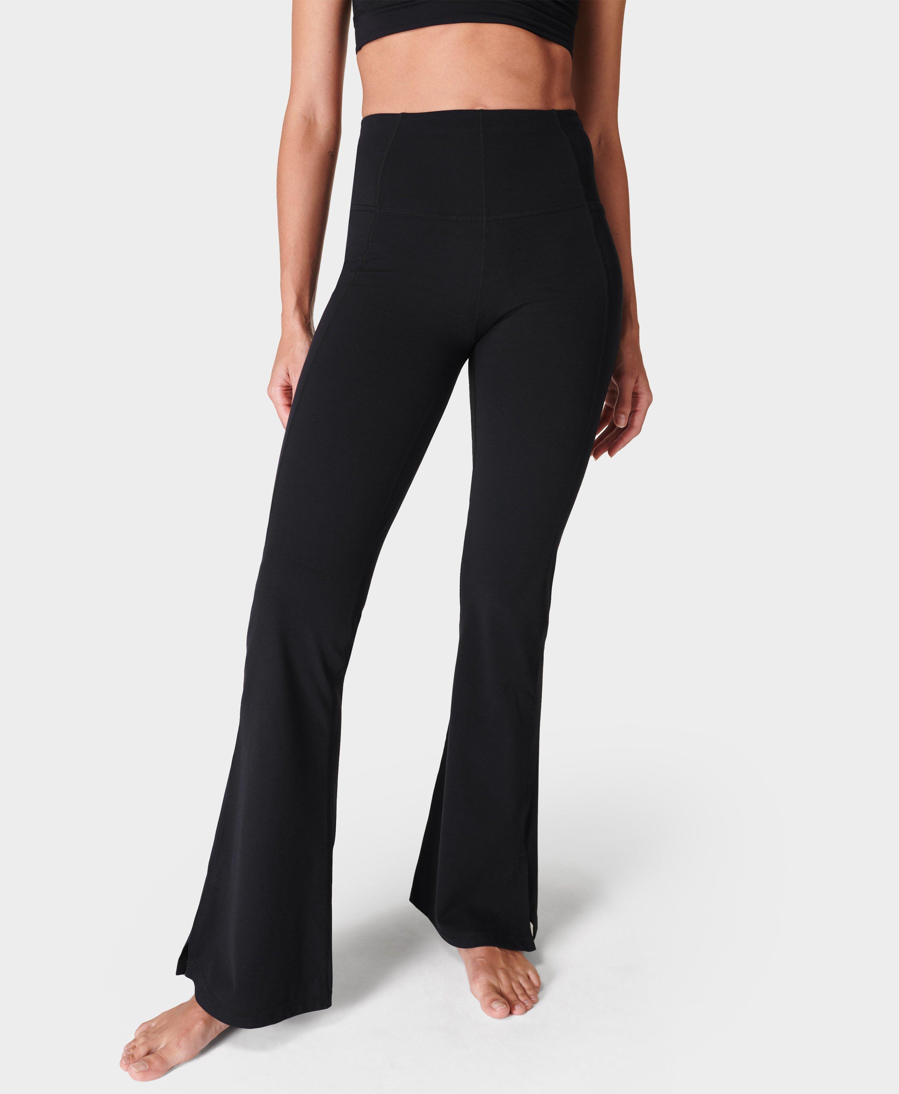 Womens High Waist Running And Flared Black Yoga Pants With Groove Flares  For Tight Belly And Nine Minute Workout Athletic Sports Sweatpants For Yoga  And Fitness From Top_sport_mall, $19.33