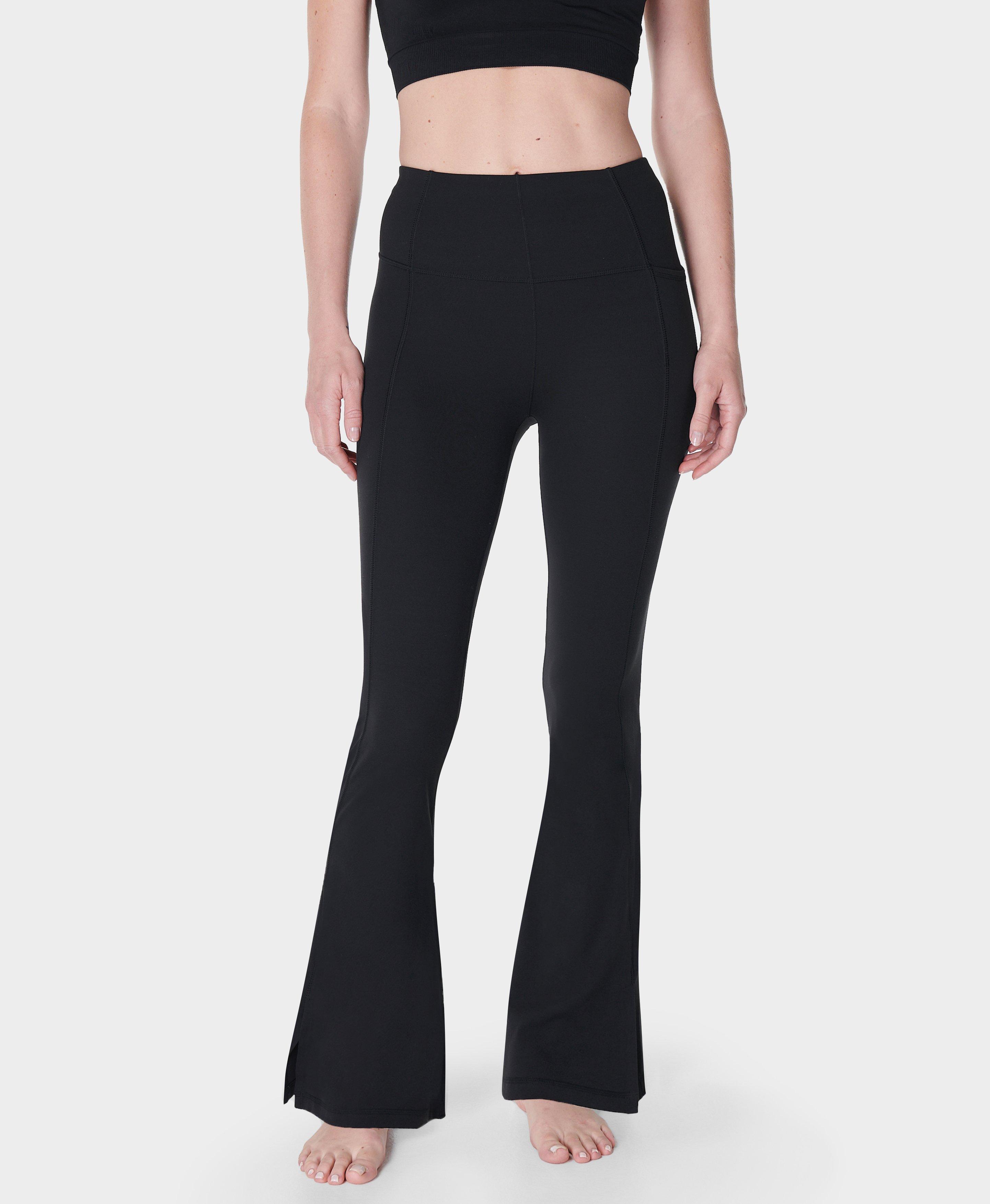 Flared Leggings - Black - Ladies