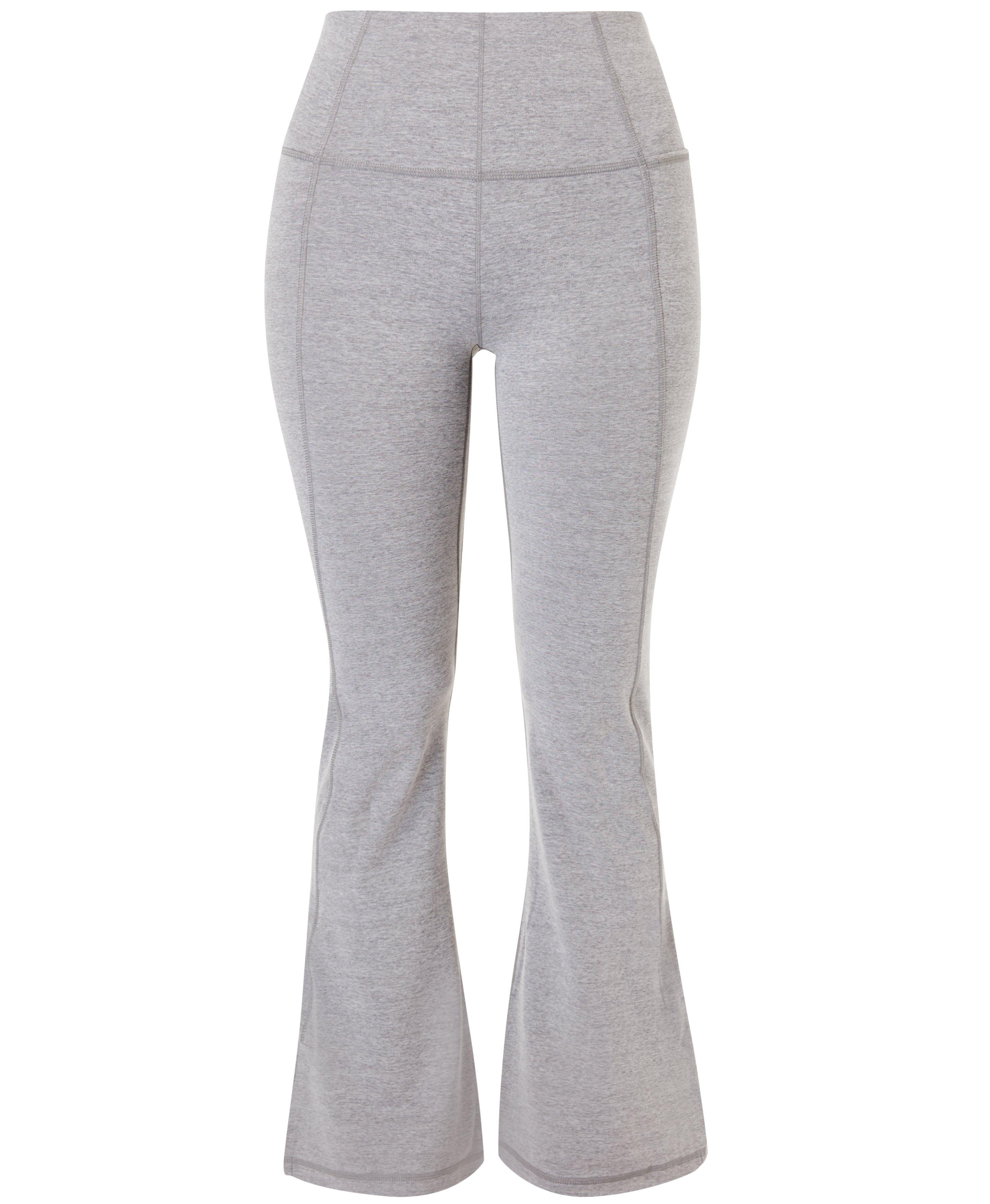 Grey flare hot sale yoga pants