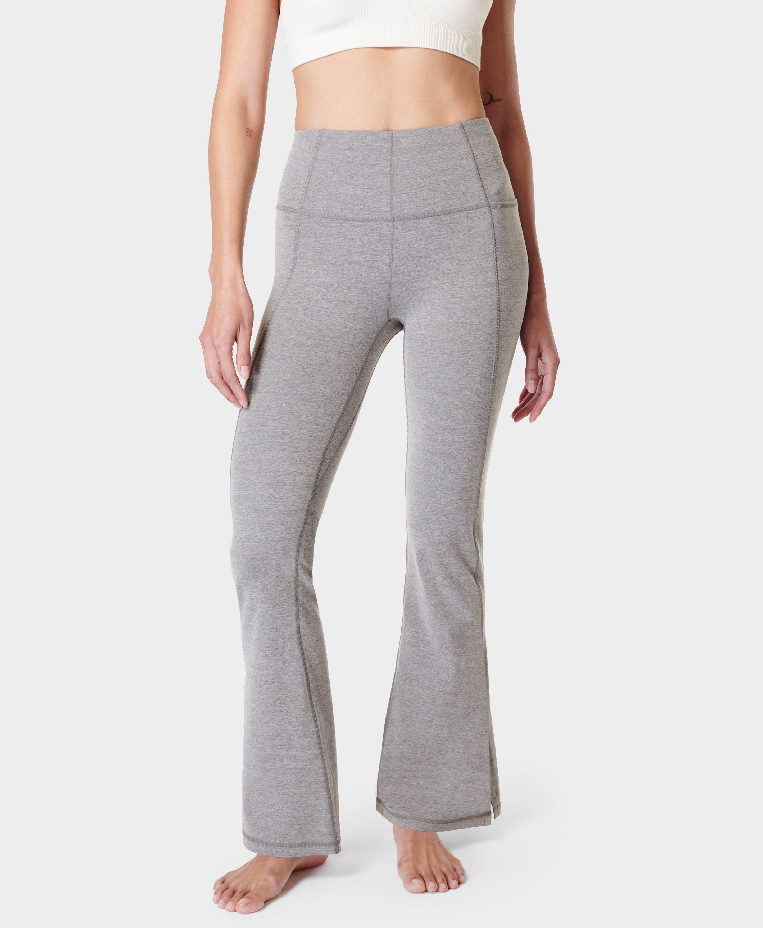 Buy Sweaty Betty Medium Grey Marl Super Soft Flare 30 Yoga Trousers from  Next USA