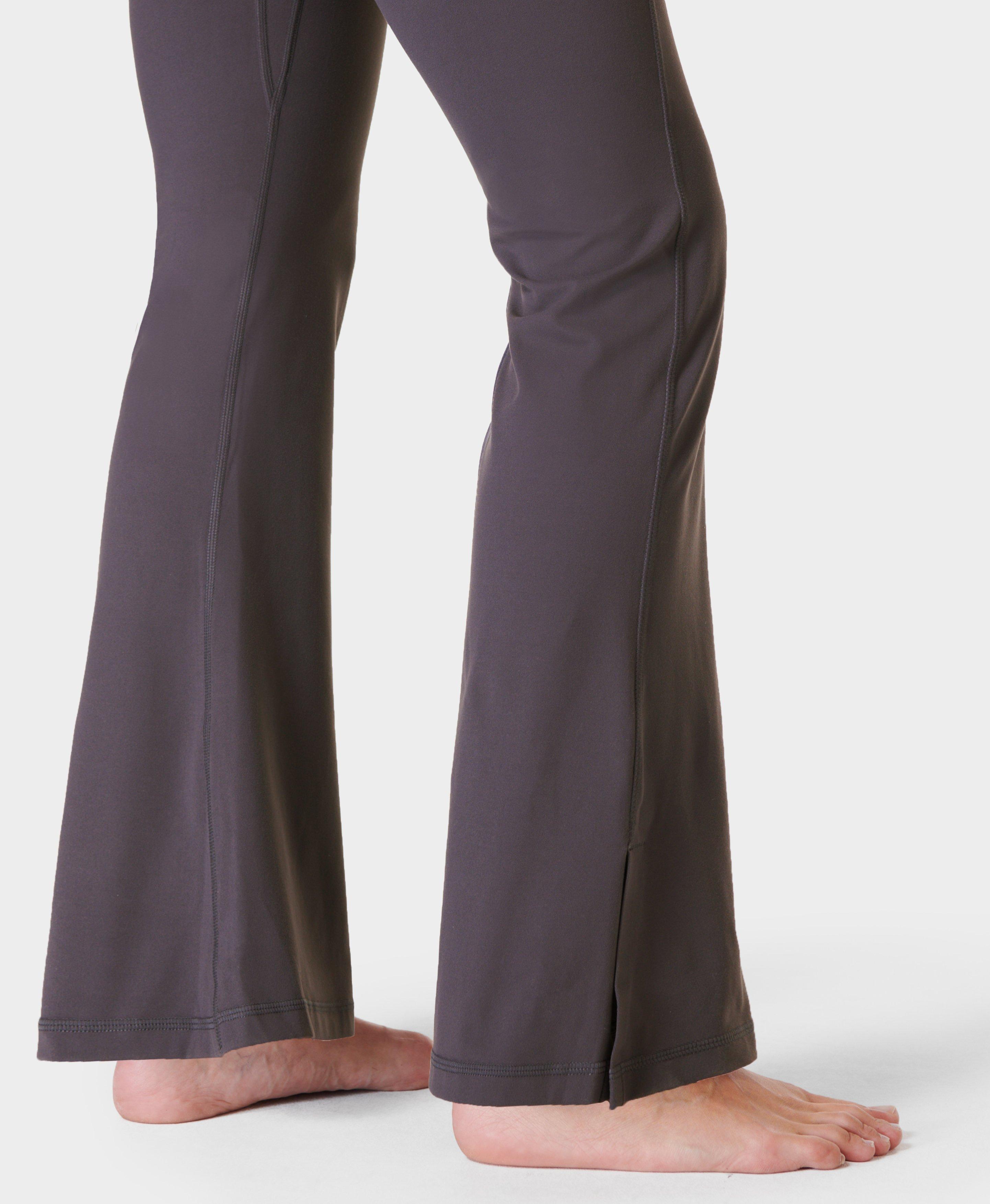 Super Soft Flare Yoga Trousers - Urban Grey