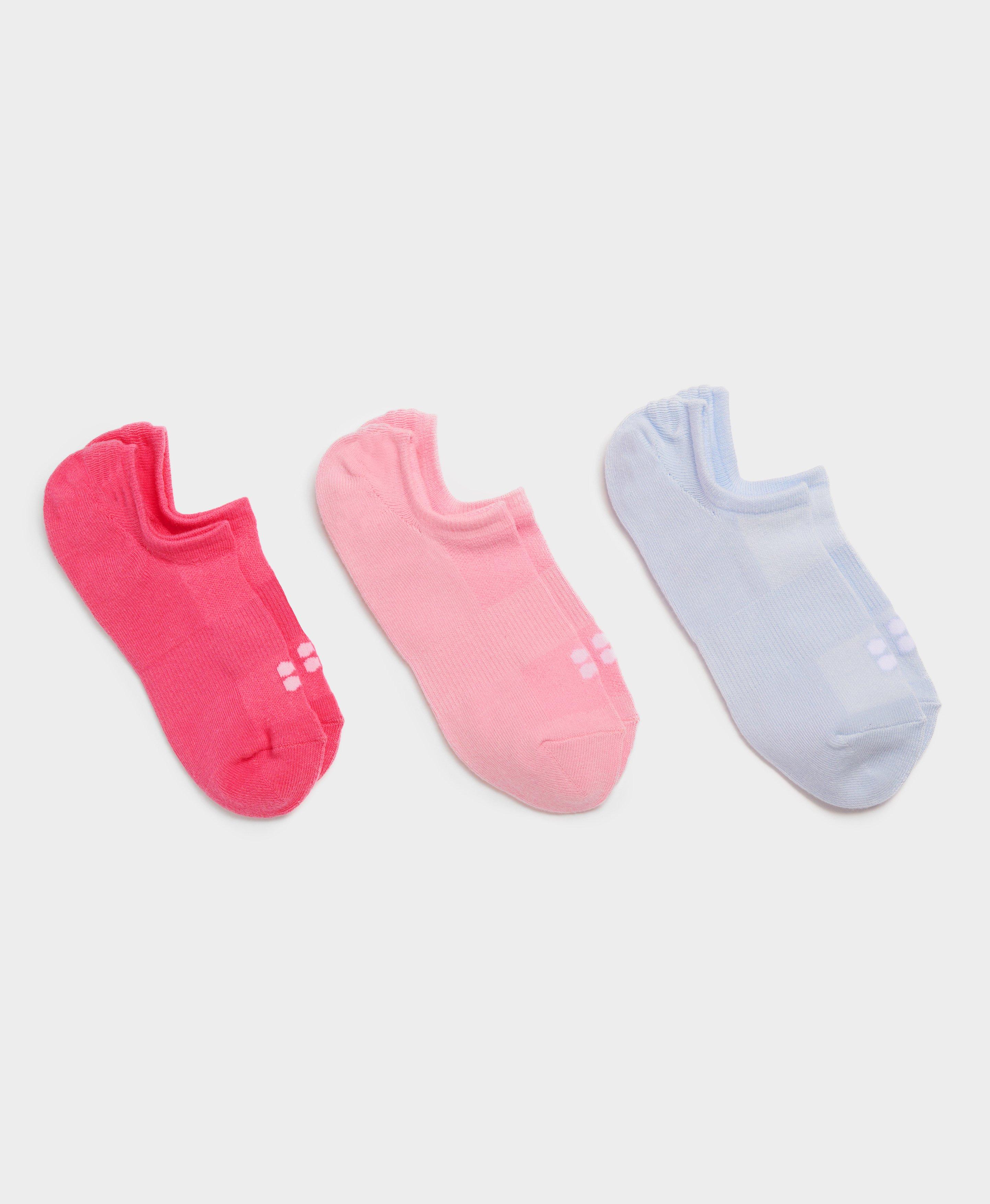 Workout Trainer Socks 3 Pack - Beet Pink, Women's Sports Socks