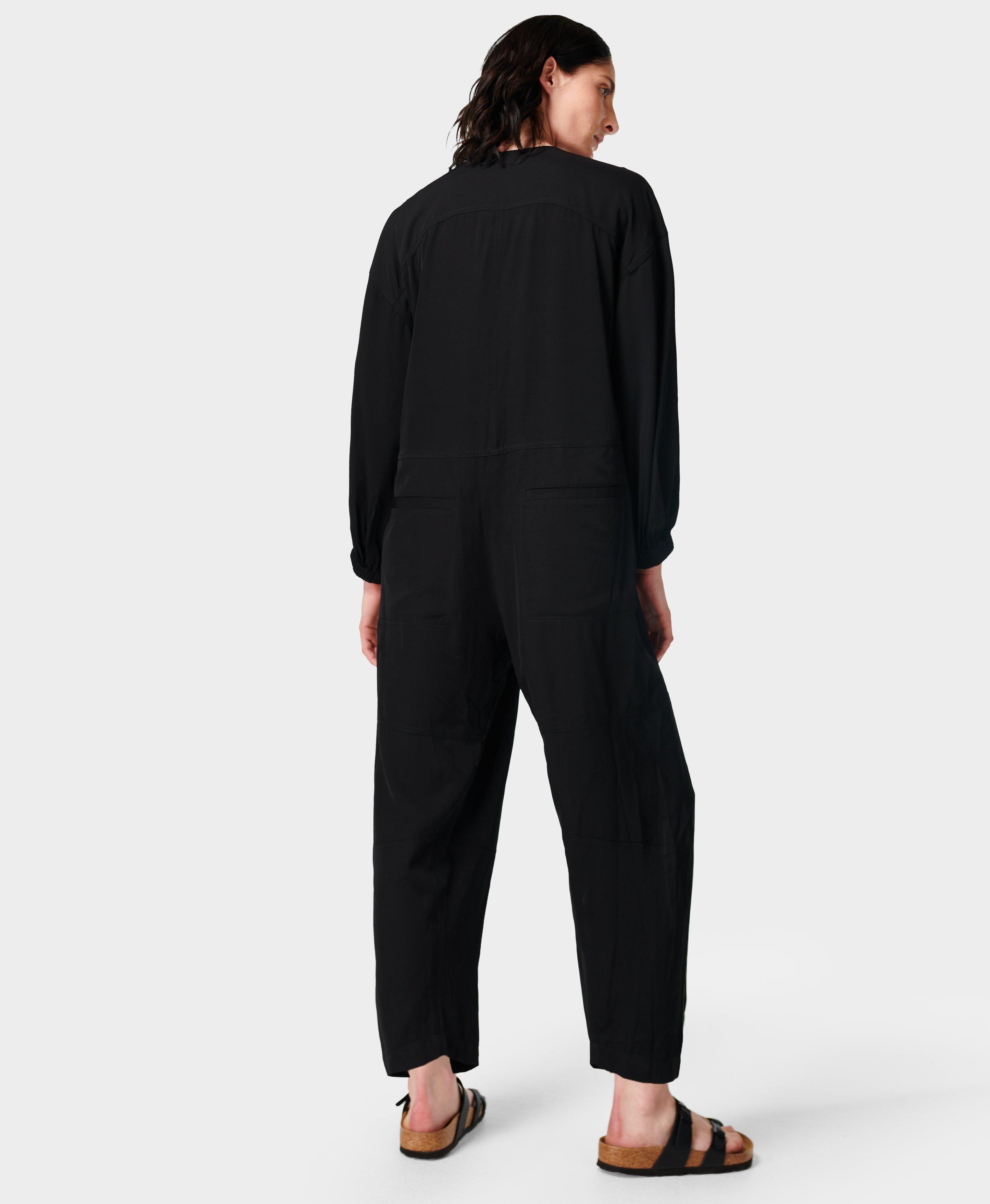 Zip-Front Jumpsuit with Insert Pockets