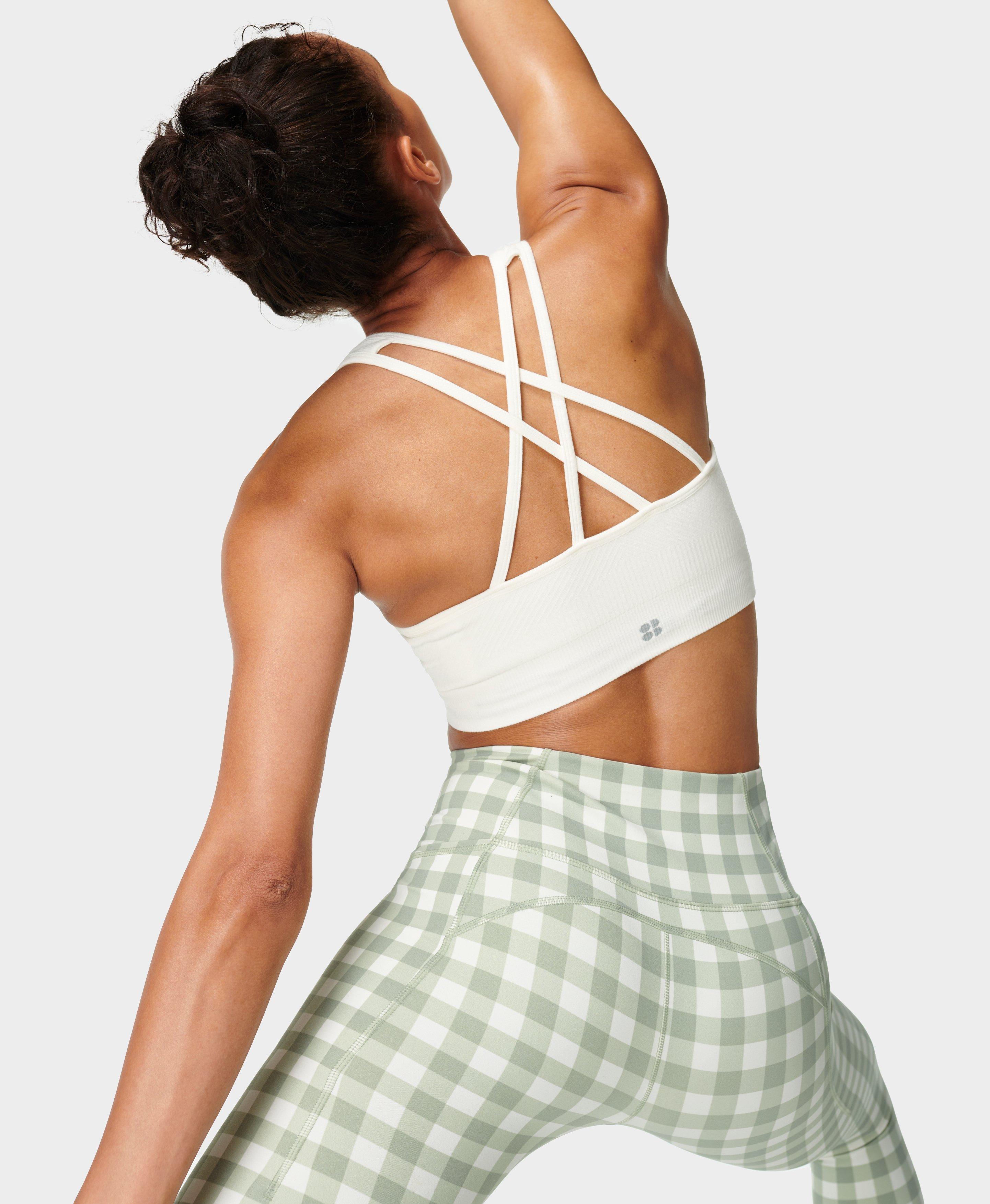 Mindful Seamless Yoga Bra - Lily White, Women's Sports Bras